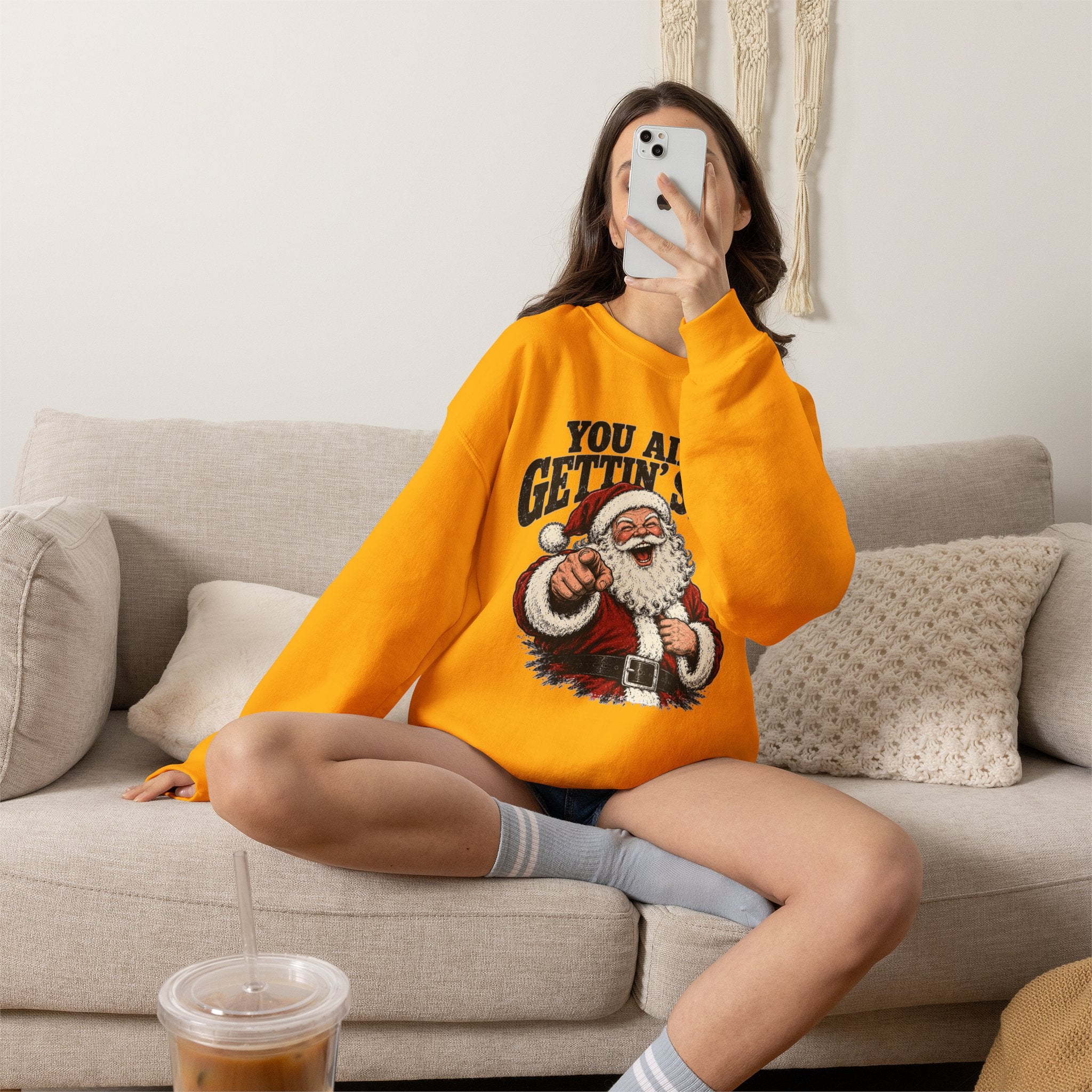 You Ain’t Gettin’ Sh*t Santa Christmas Sweatshirt