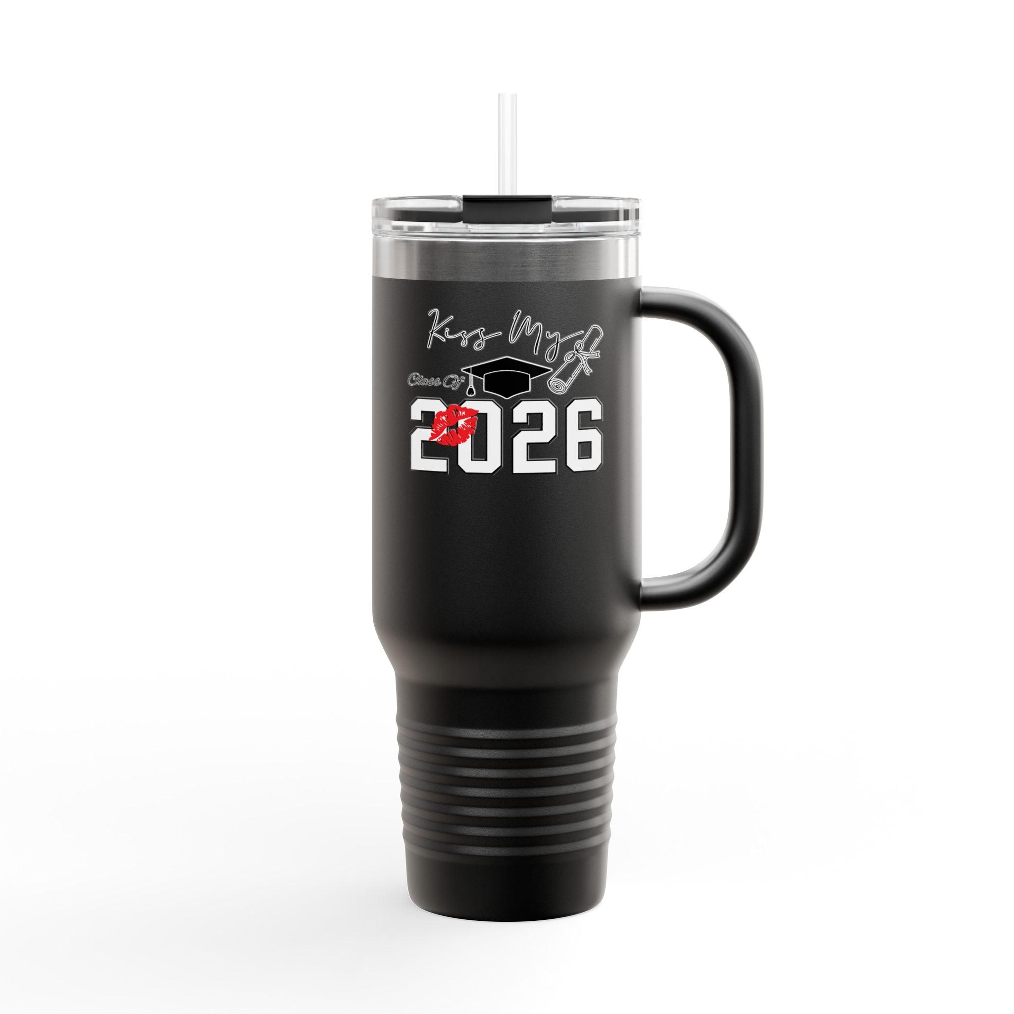 2026 Insulated Travel Mug, 40oz, Stylish Drinkware for On-the-Go, Ideal for Graduations, Hot & Cold Beverages, Outdoor Adventures