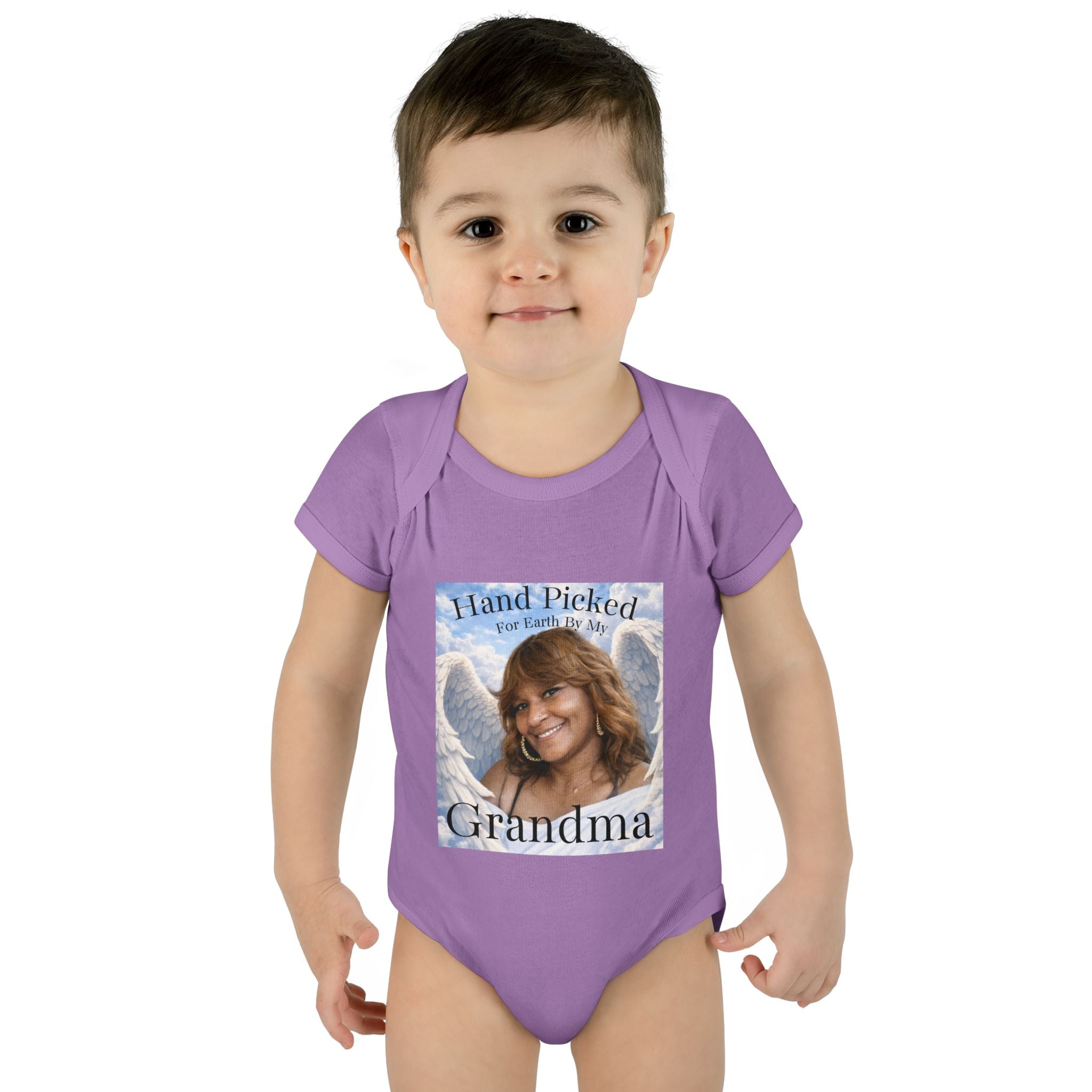 Body da neonato "Scelto per la Terra dalla mia nonna in Cielo" – Tutina commemorativa per neonato