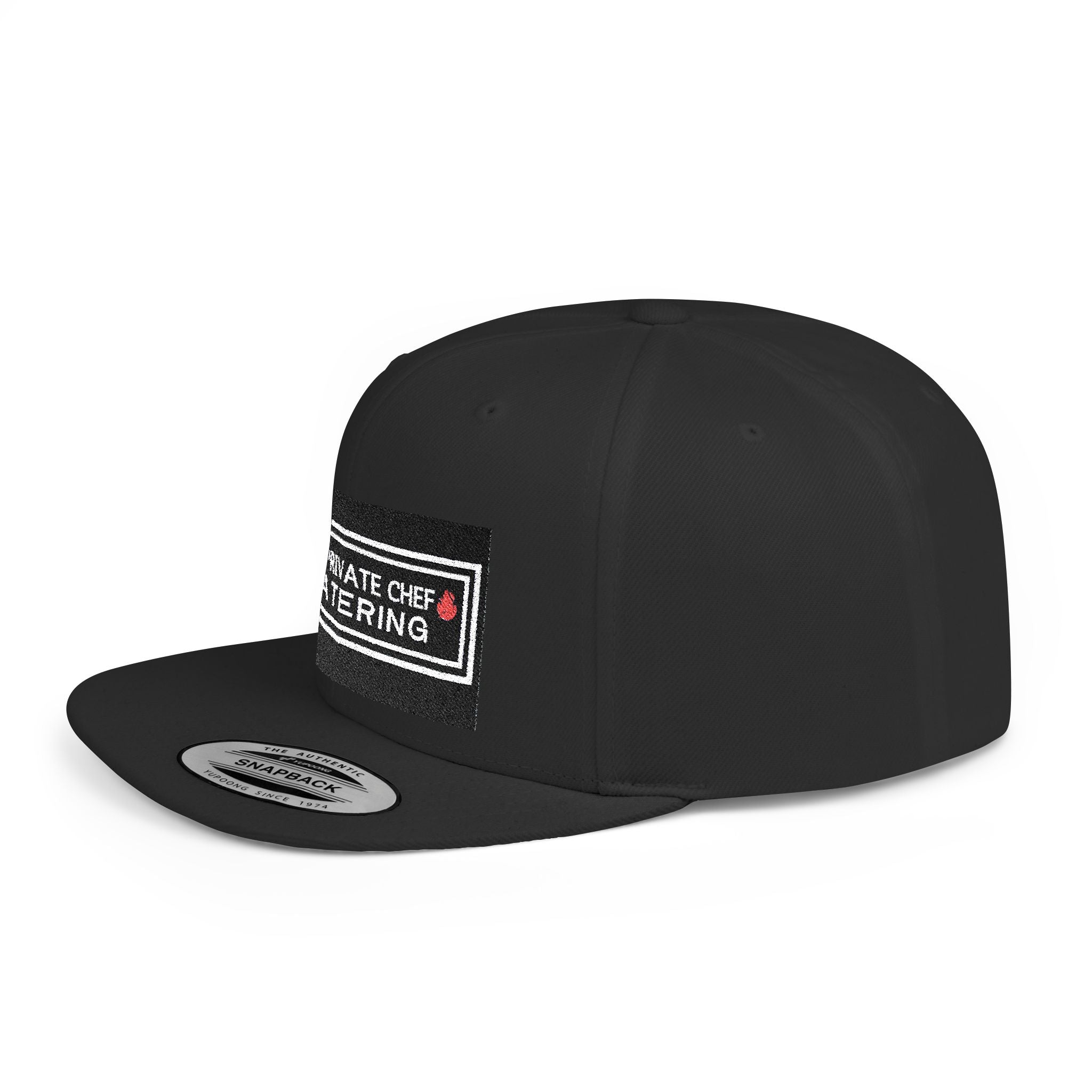 Unks Catering Custom Stylish Flat Bill Snapback Hat, Trendy Cap for Summer, Unique Gift for Him/Her, Casual Wear, Fashion Accessory
