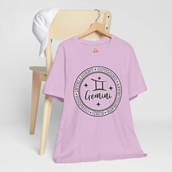Gemini Zodiac Tee: Stylish Astrology Shirt for Astronomy Lovers, Birthday Gift, Unisex Tee, Horoscope Apparel, Casual Wear