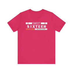 Sixteen year old Unisex Adult Tee