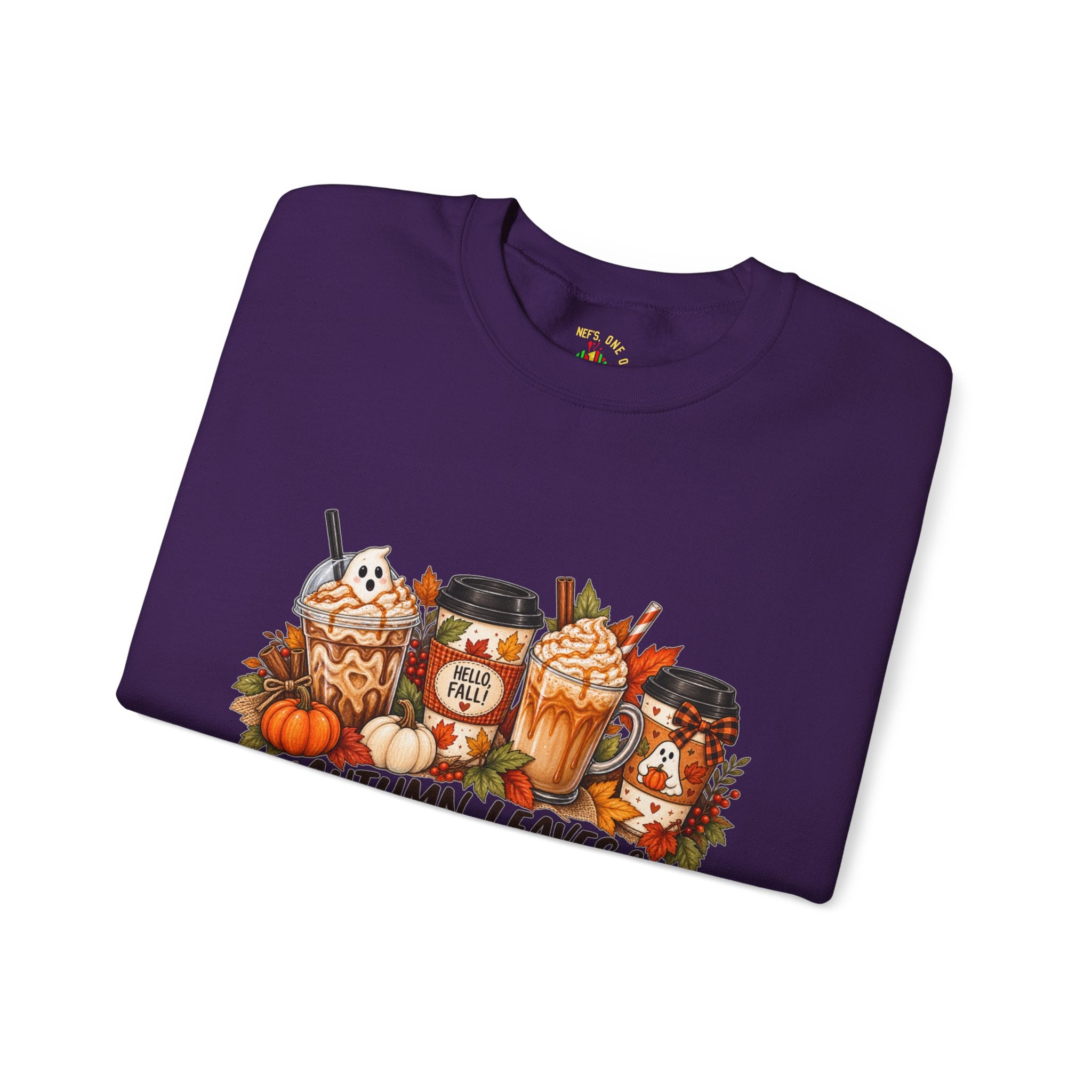 Autumn Leaves & Coffee Please Sweatshirt