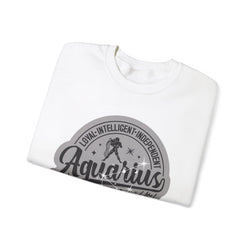 Aquarius Zodiac Unisex Casual Crewneck Sweatshirt