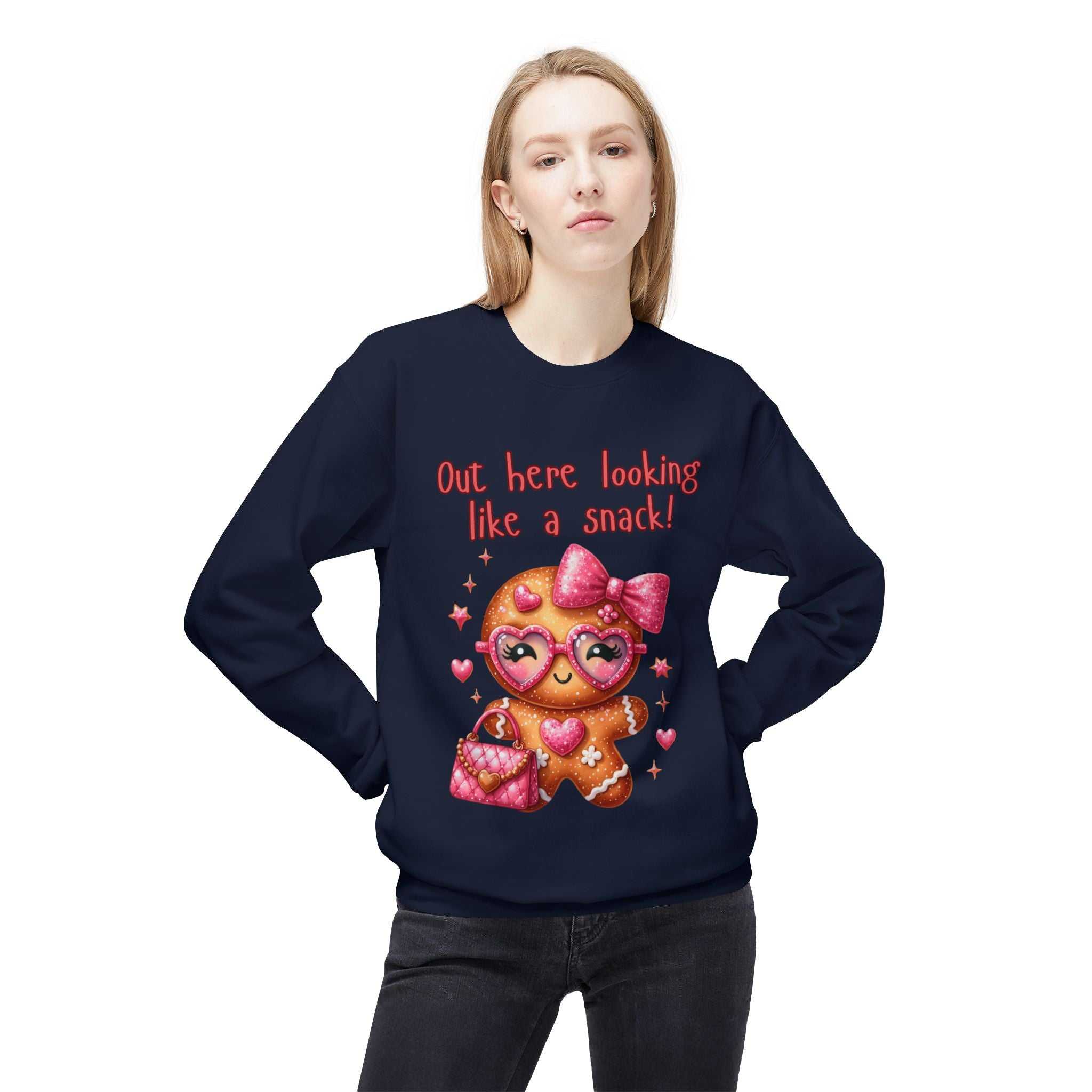 Gingerbread 'Out Here Looking Like a Snack' SweatshirtSweatshirtGingerbread sweatshirt