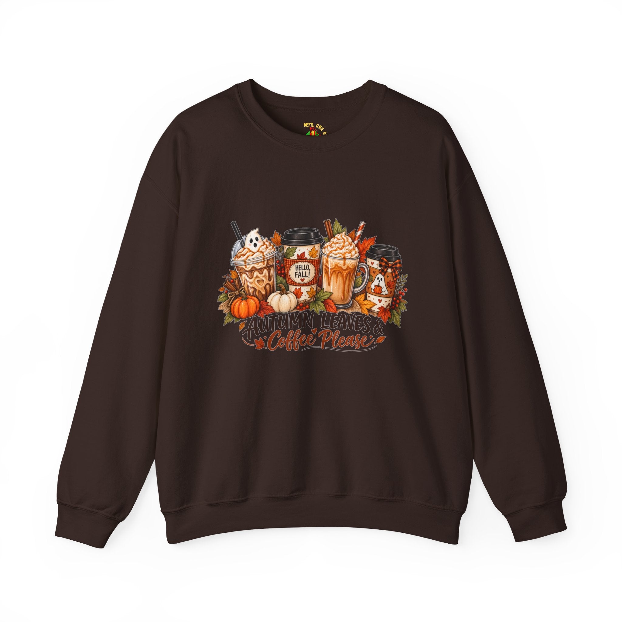 Autumn Leaves & Coffee Please Sweatshirt