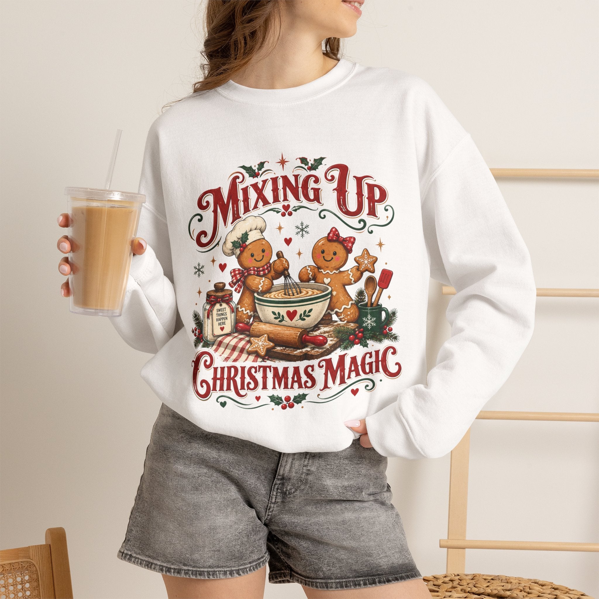 Mixing Up Ginger Bread Hot Chocolate Christmas