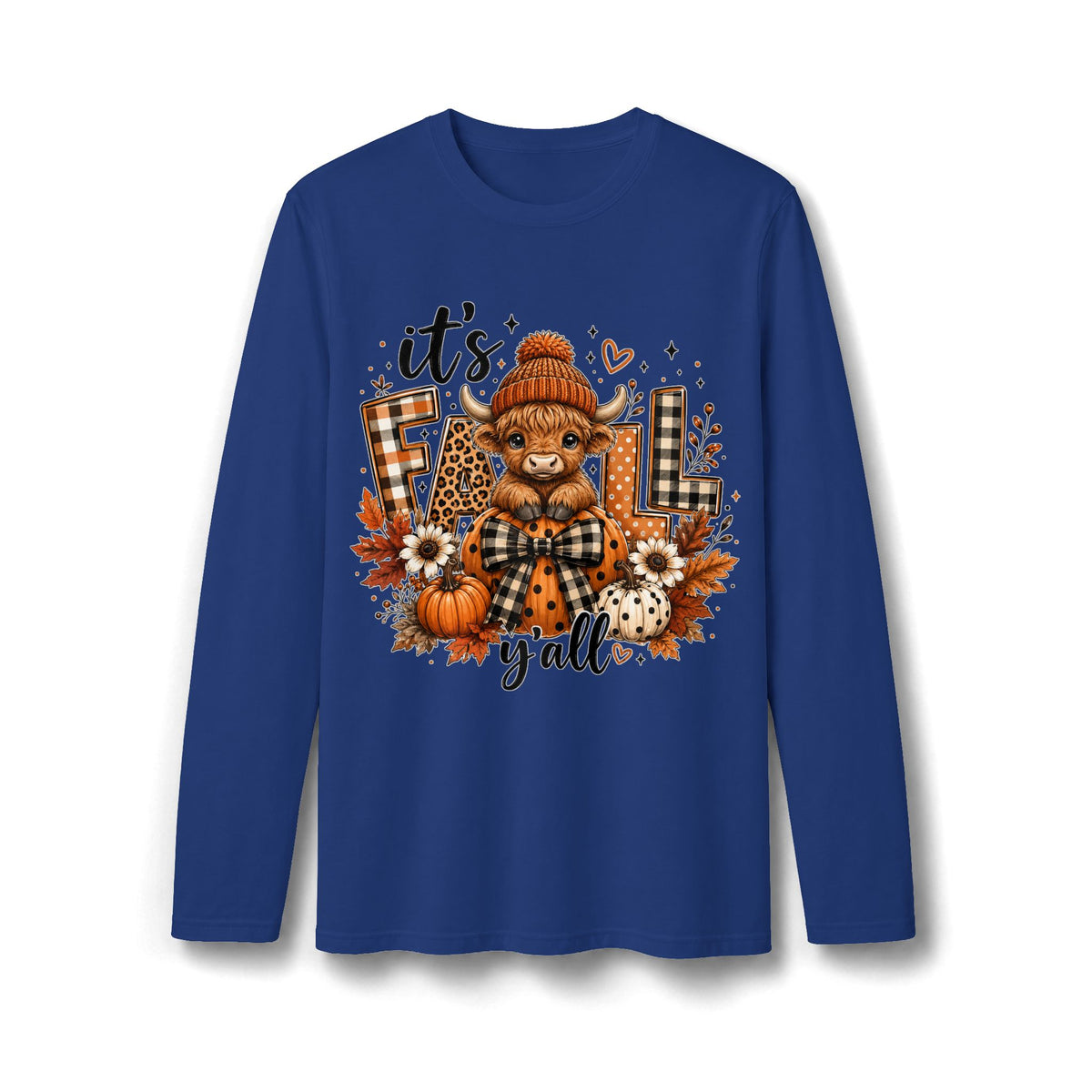 It’s Fall Gingerbread Bear Christmas Long Sleeve T-Shirt