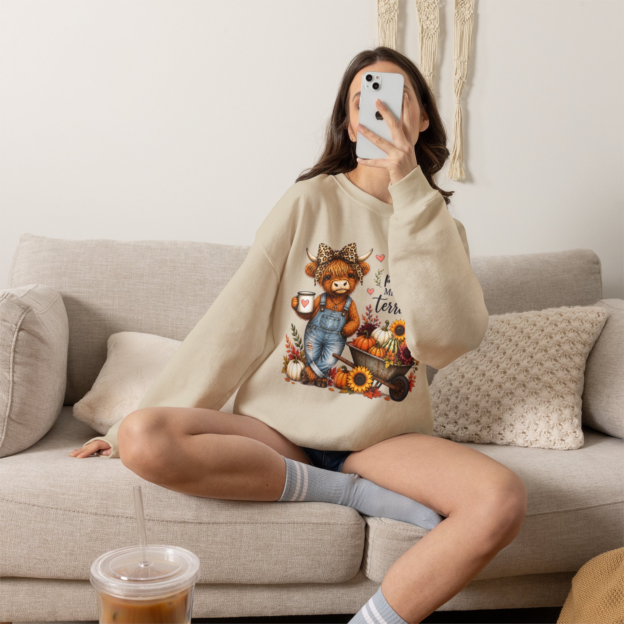 God’s Plan, Mine Was Terrible Bear Fall Crewneck Sweatshirt