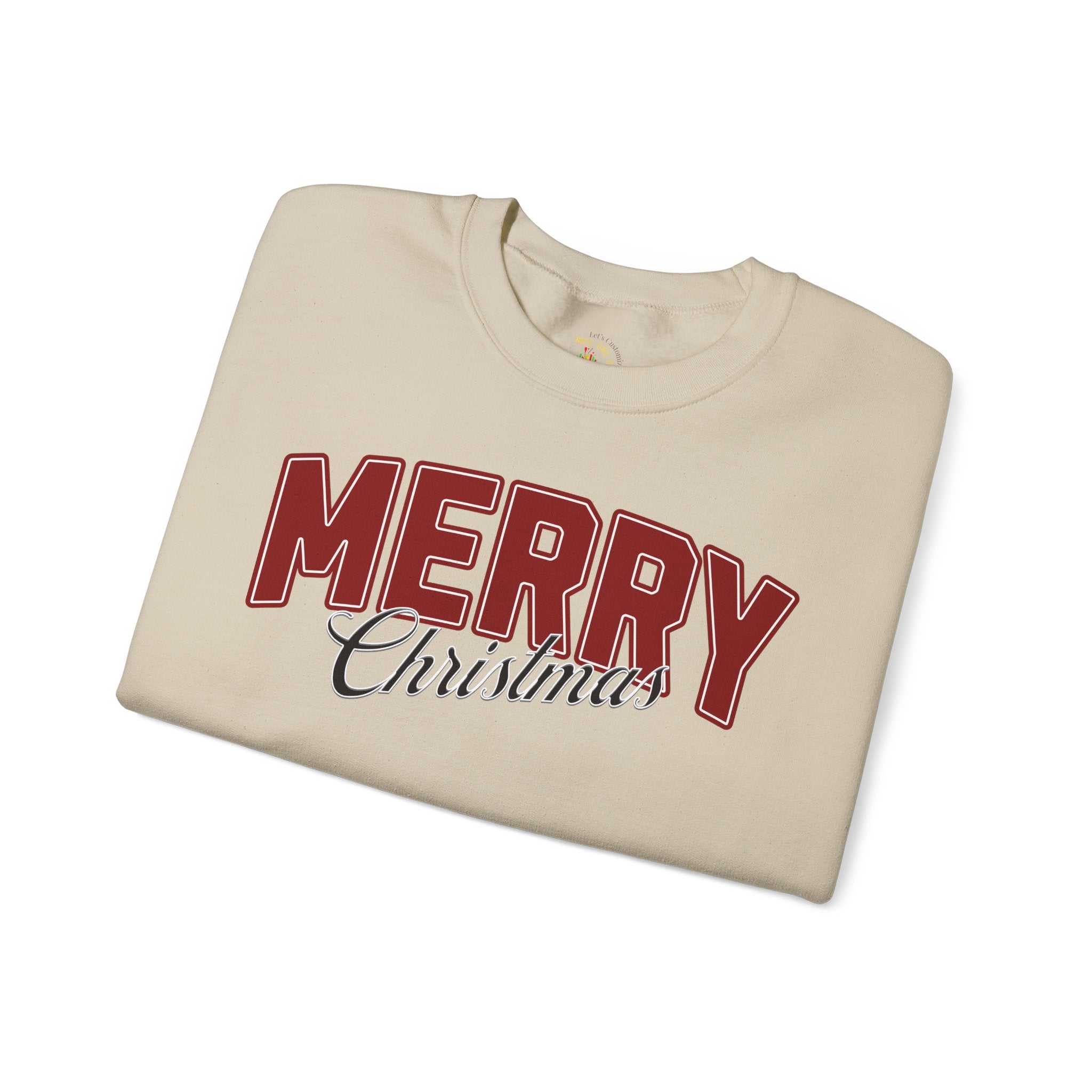 Merry Christmas Personalized Family Name Sweatshirt