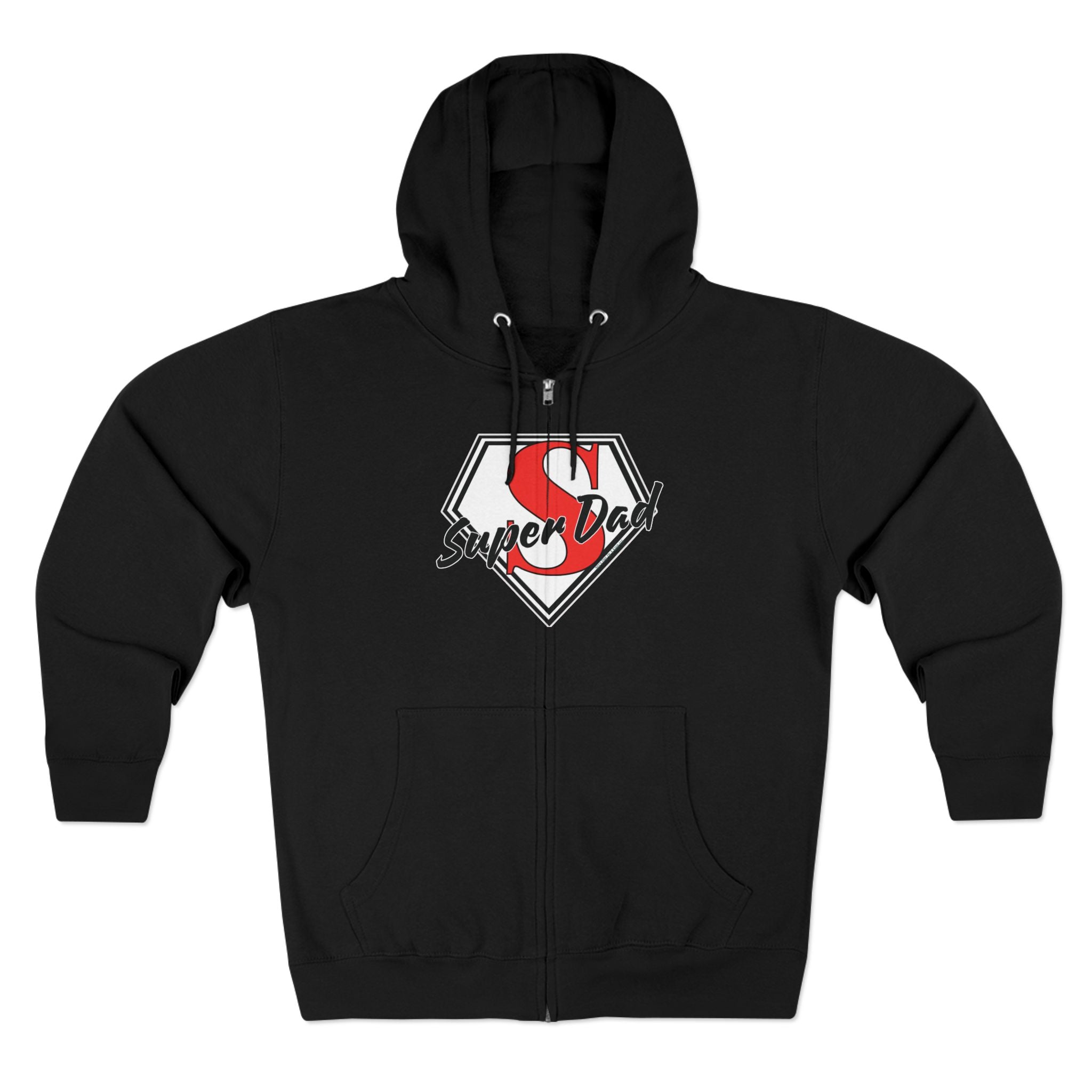 Super Dad Unisex Zip Hoodie | Perfect for Father's Day, Cool Dad Gifts, Family Outings, Casual Wear, Birthday Present