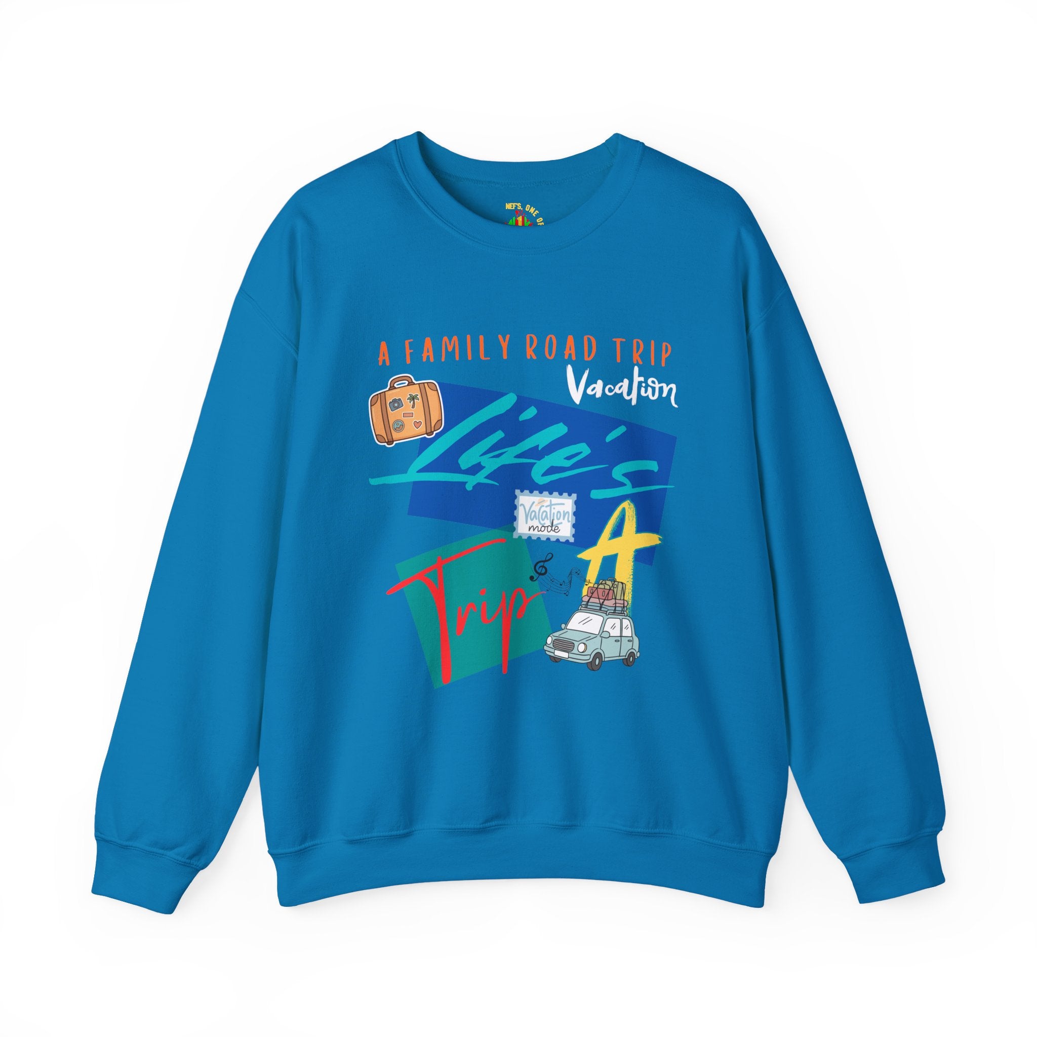 Road Trip T-Shirt — "Life's a Trip" Retro (Enter Family Name) on Back Travel Graphic