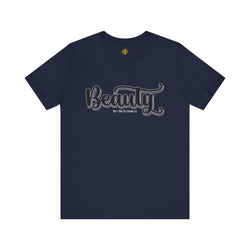 Beauty with the Beast Valentine Casual, Soft Unisex Jersey Short Sleeve Tee