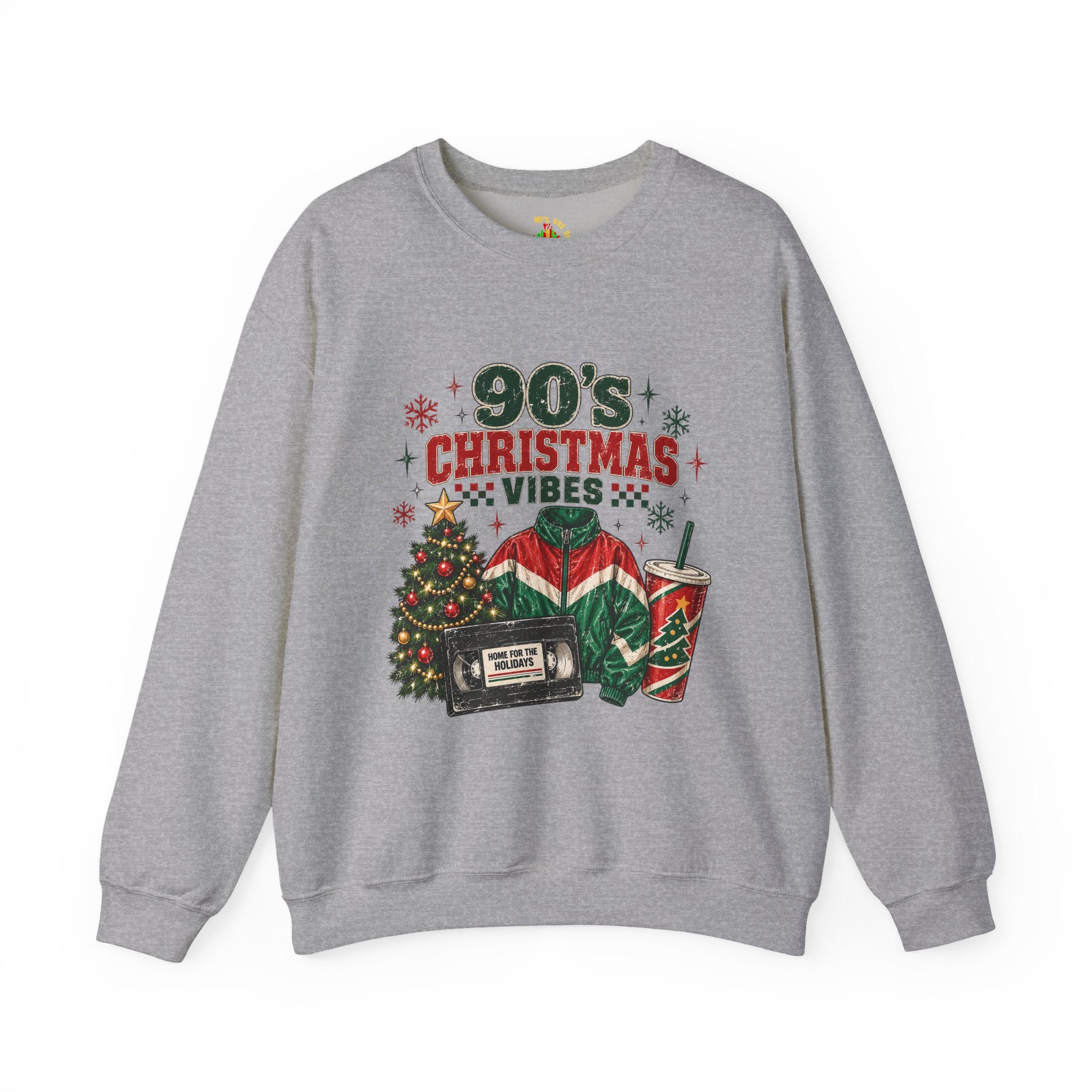 90s Christmas Vibes Crewneck Sweatshirt