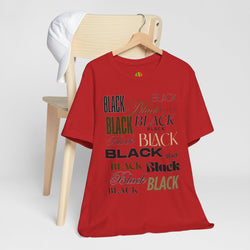 Black Text Unisex Tee, Casual Graphic T-Shirt for Fashion Lovers, Perfect Gift for All Occasions, Streetwear Style, Trendy Top