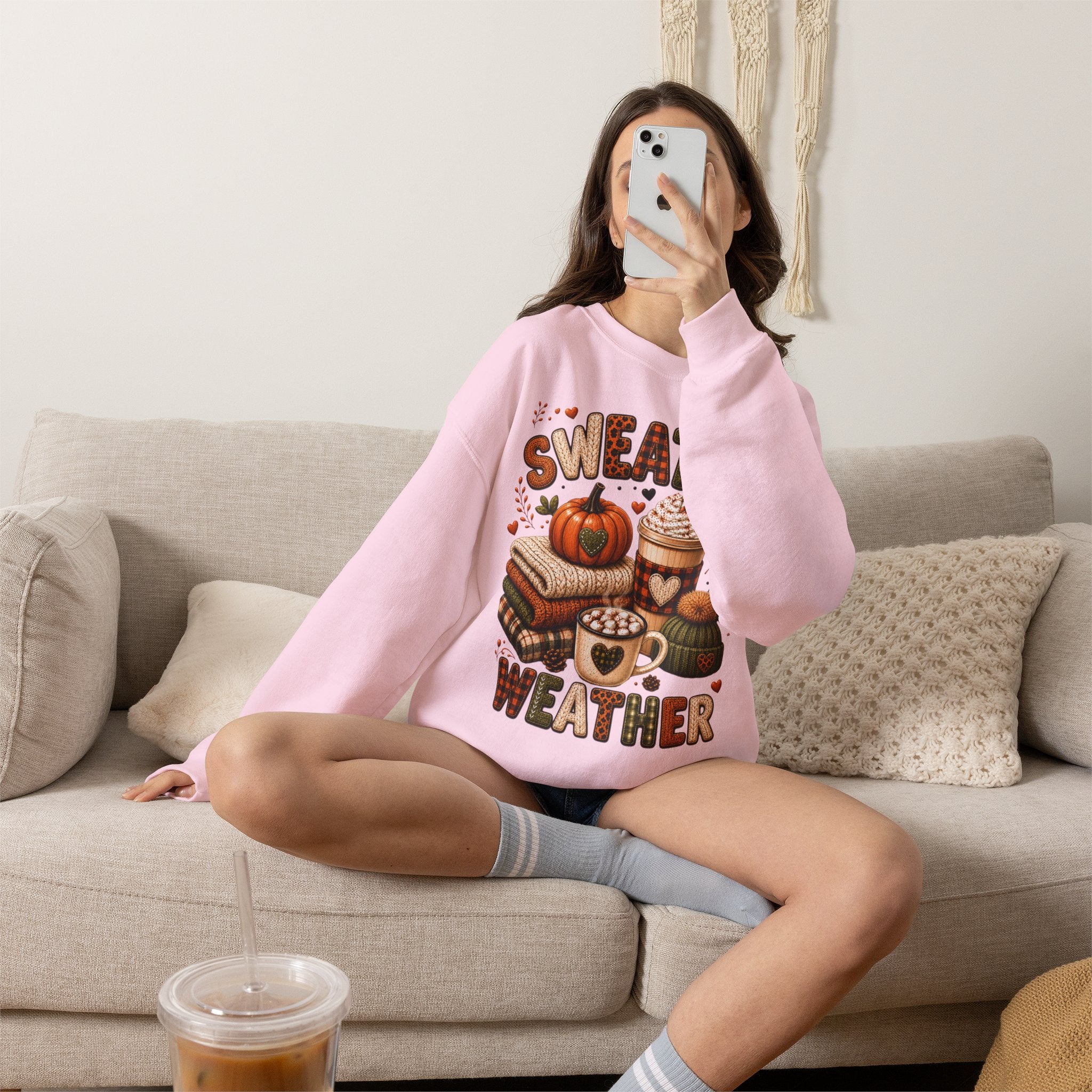 Sweater Weather Autumn Crewneck Sweatshirt