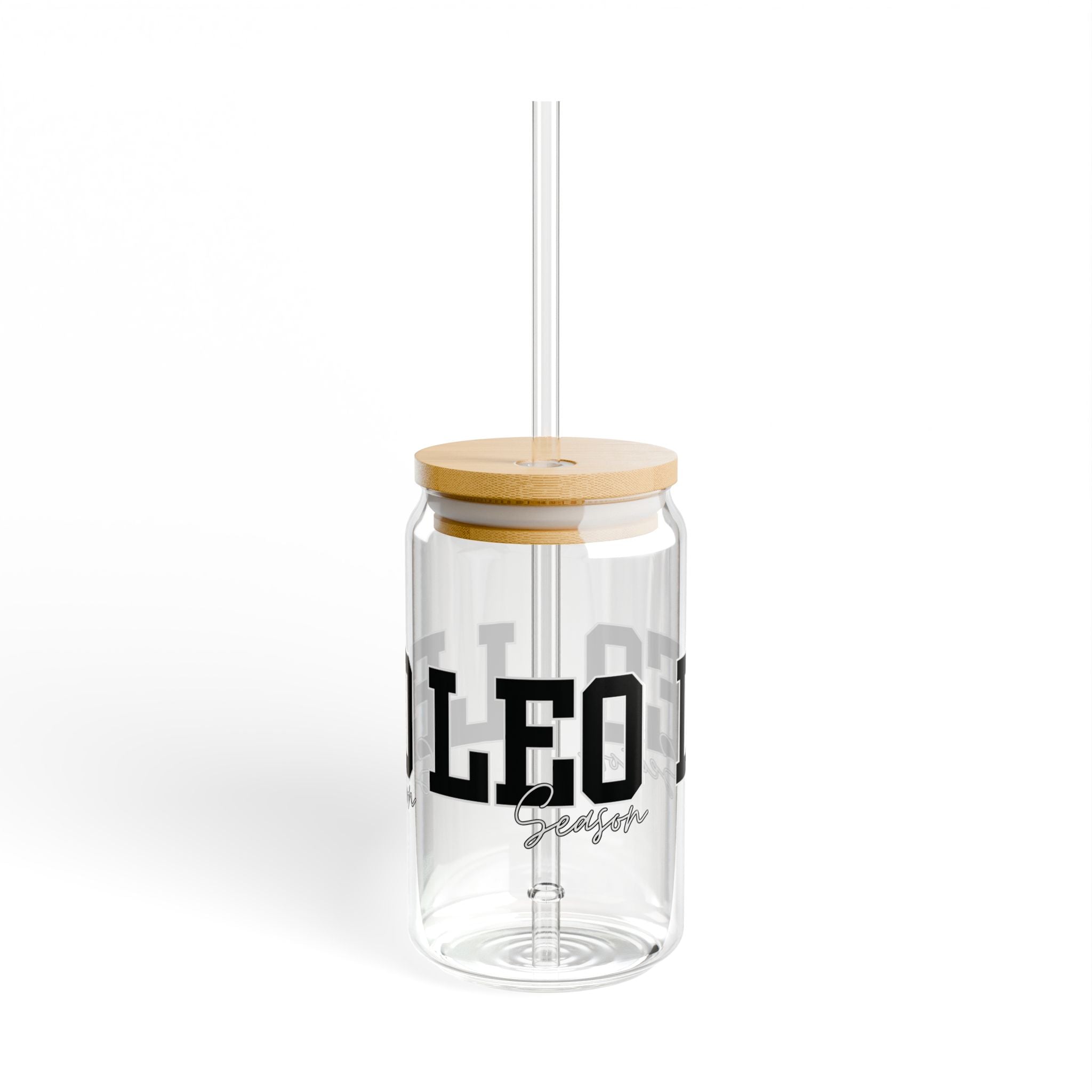 Leo Sipper Glass | 16oz Drinkware, Zodiac Gift, Astrology Mug, Birthday Present, Eco-Friendly Tumbler