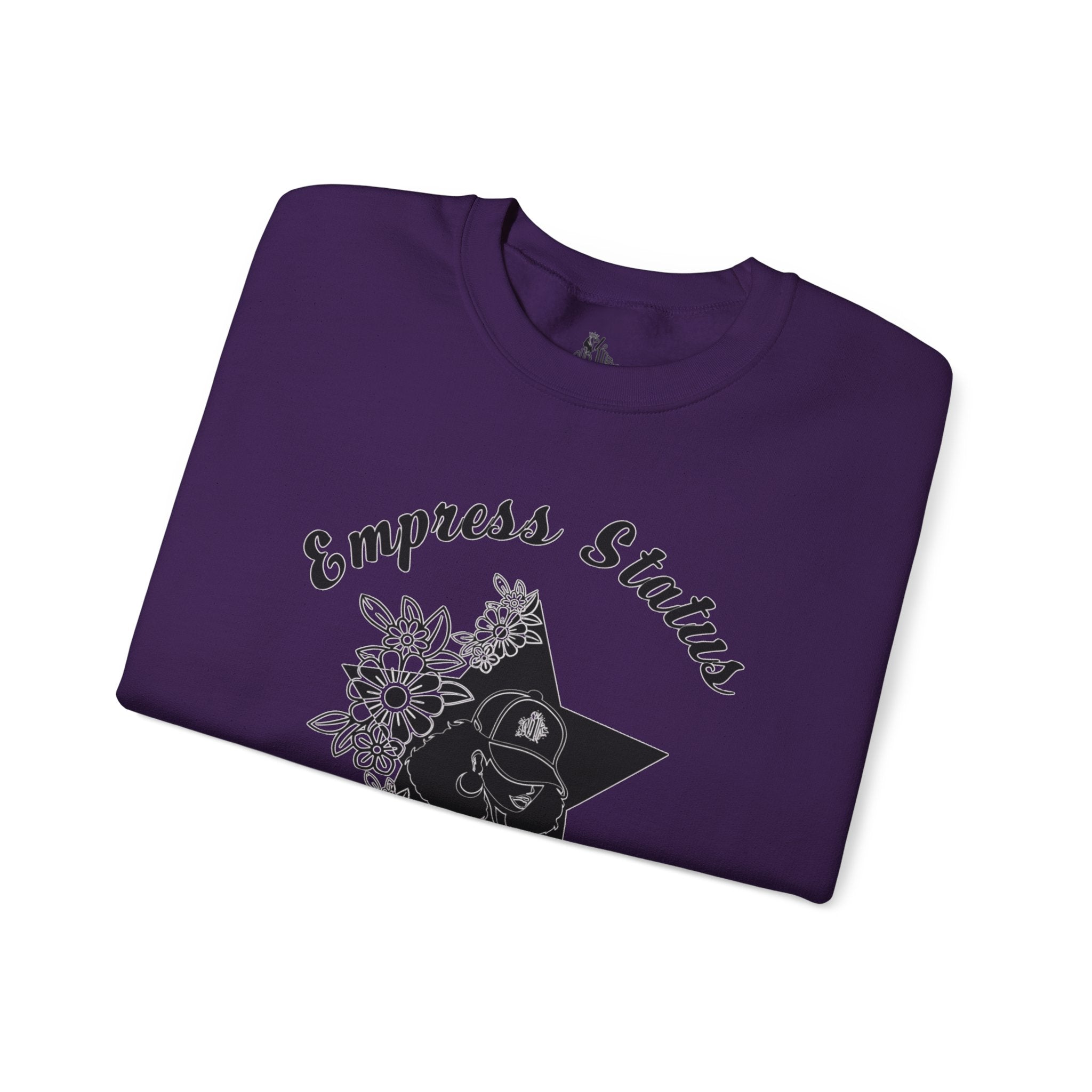 Empress Black Girl Floral Status Unisex Sweatshirt