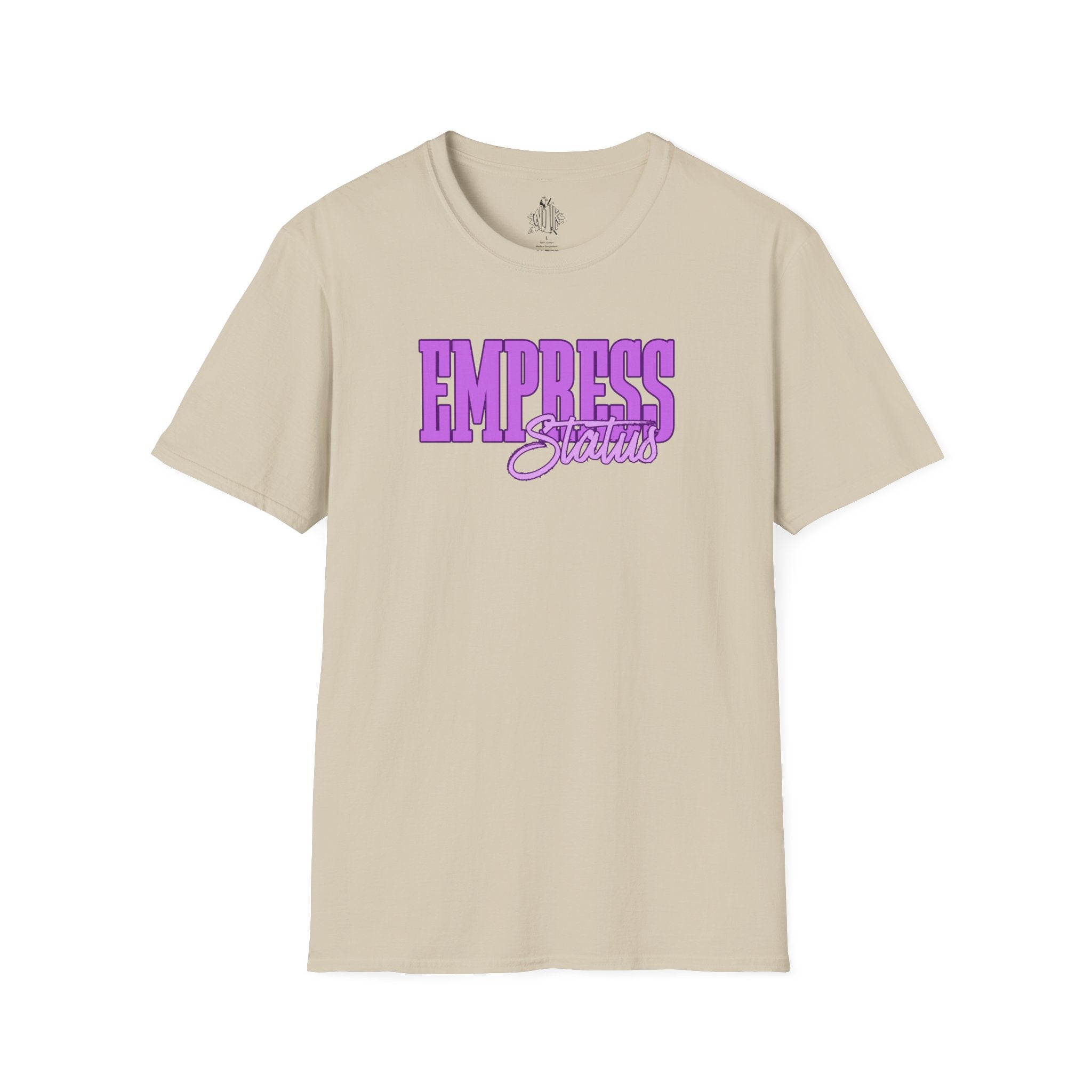 Bold Purple Print Empress Status T-shirt