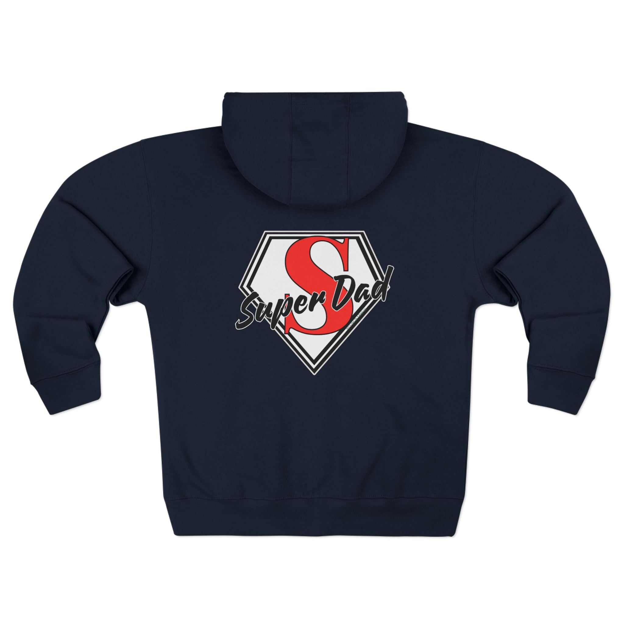 Super Dad Unisex Zip Hoodie | Perfect for Father's Day, Cool Dad Gifts, Family Outings, Casual Wear, Birthday Present