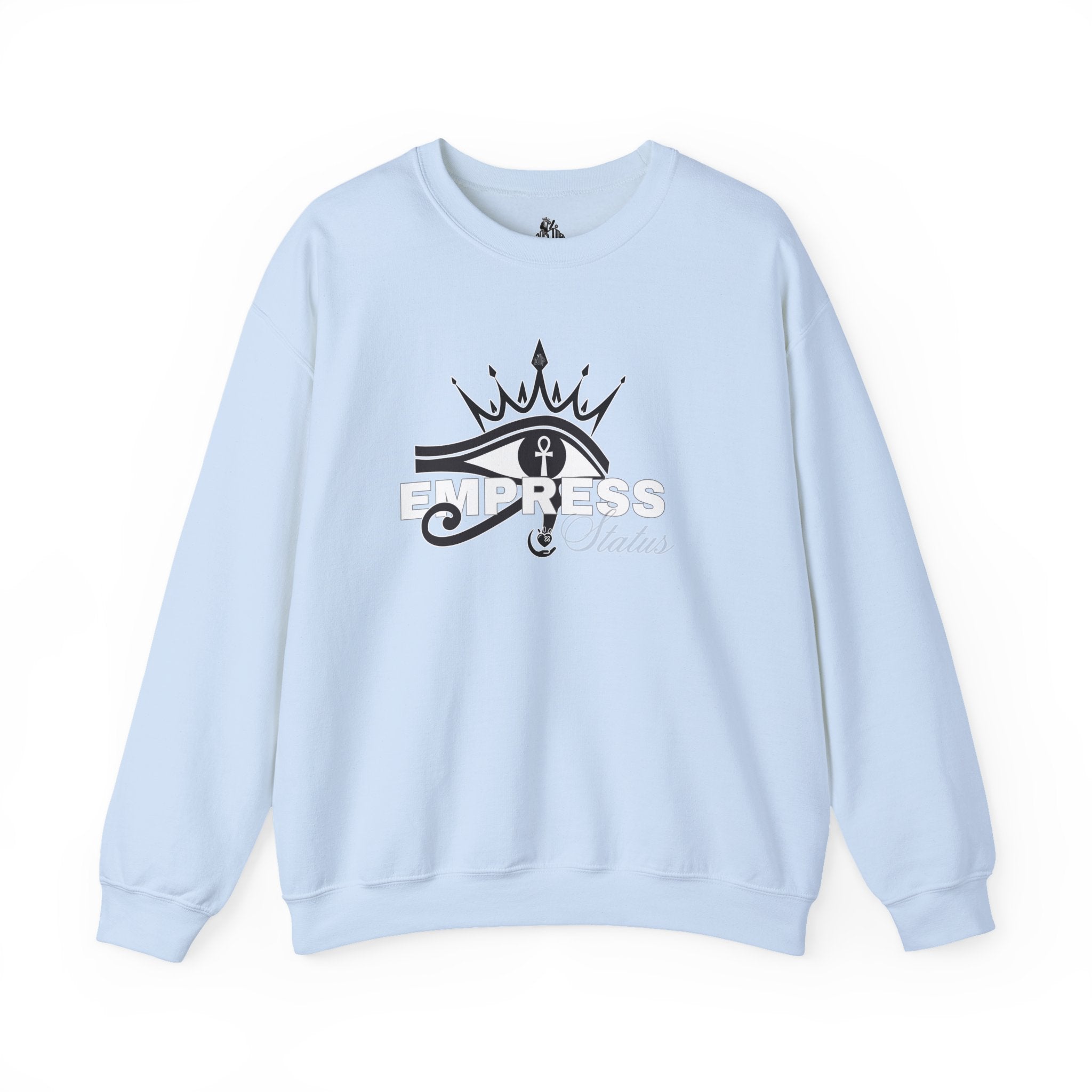 Eye of Horus Crown Empress Sweatshirt — Egyptian Protective Symbol Tee