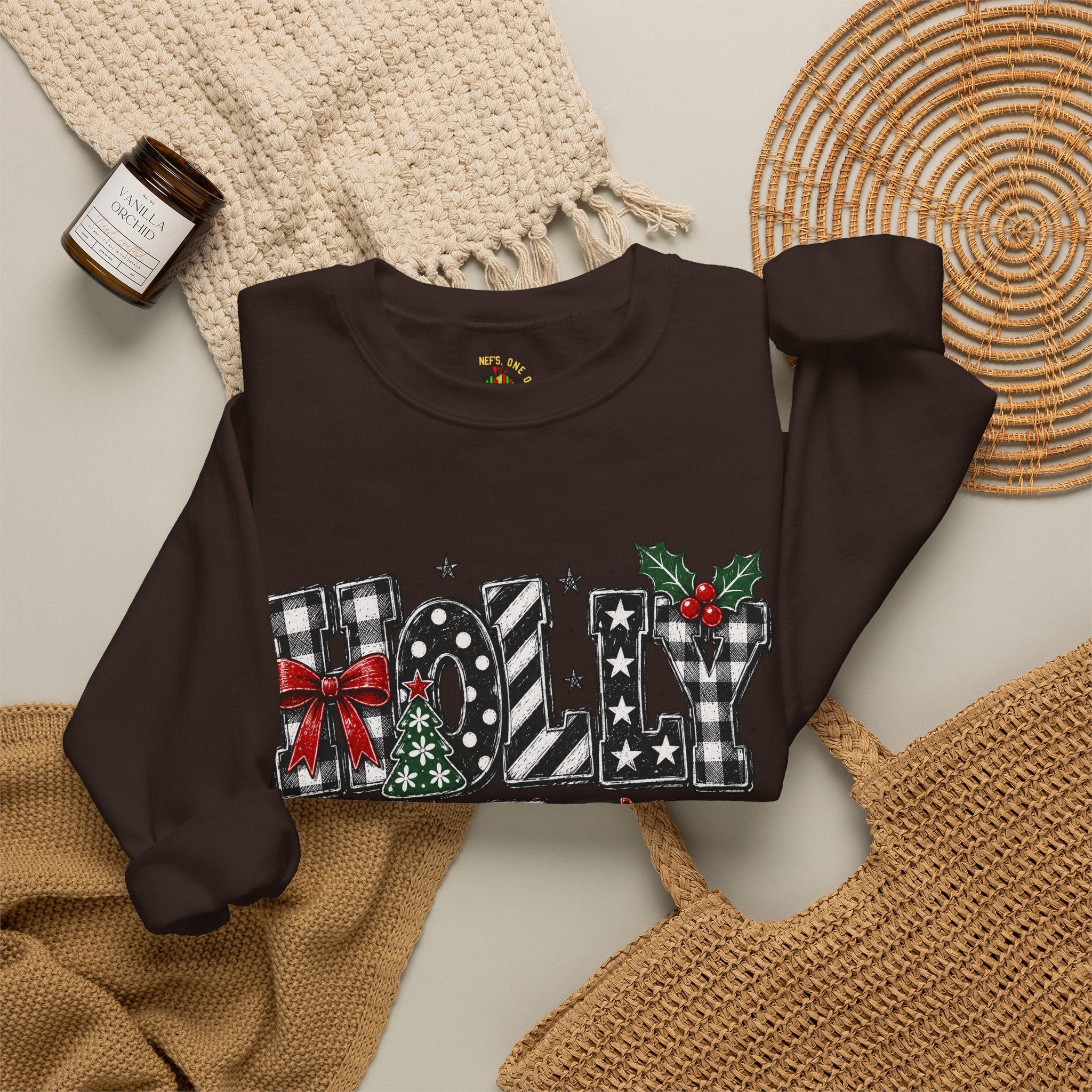 Merry Noel Christmas Reindeer Crewneck Sweatshirt