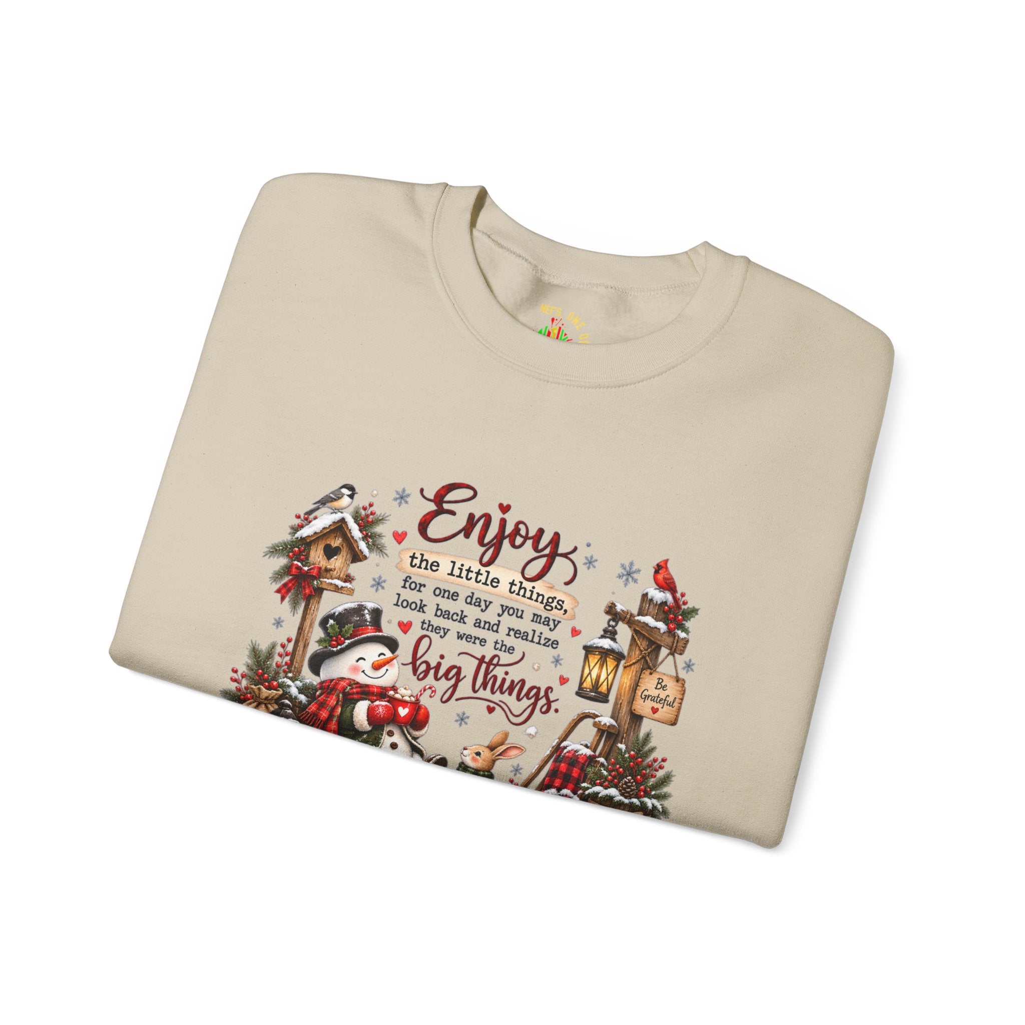 Enjoy the Little Things Christmas Crewneck Sweatshirt