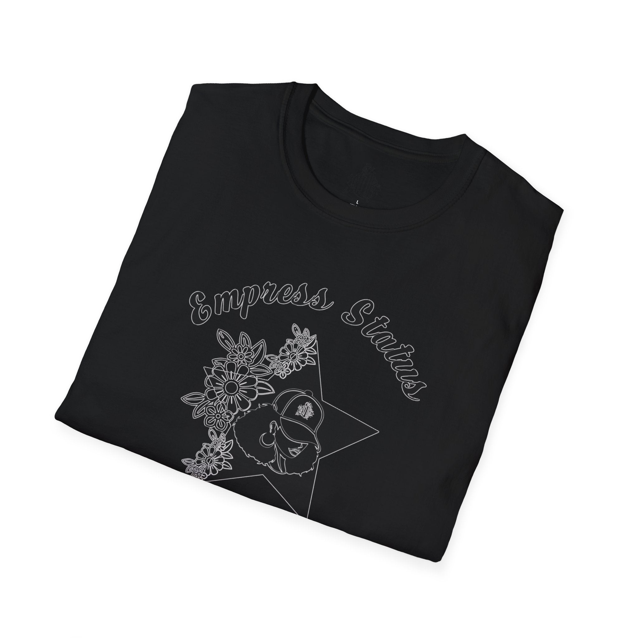 Empress Black Girl Floral Status T-shirt
