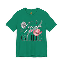 Groovy Glide Unisex Jersey Tee - Fun Retro Music Vibes