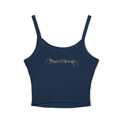 Women's Spaghetti Strap Tank Top with Leo Design, Summer Vacation Top, Zodiac Sign Apparel, Casual Wear, Gift for Astrology Lovers