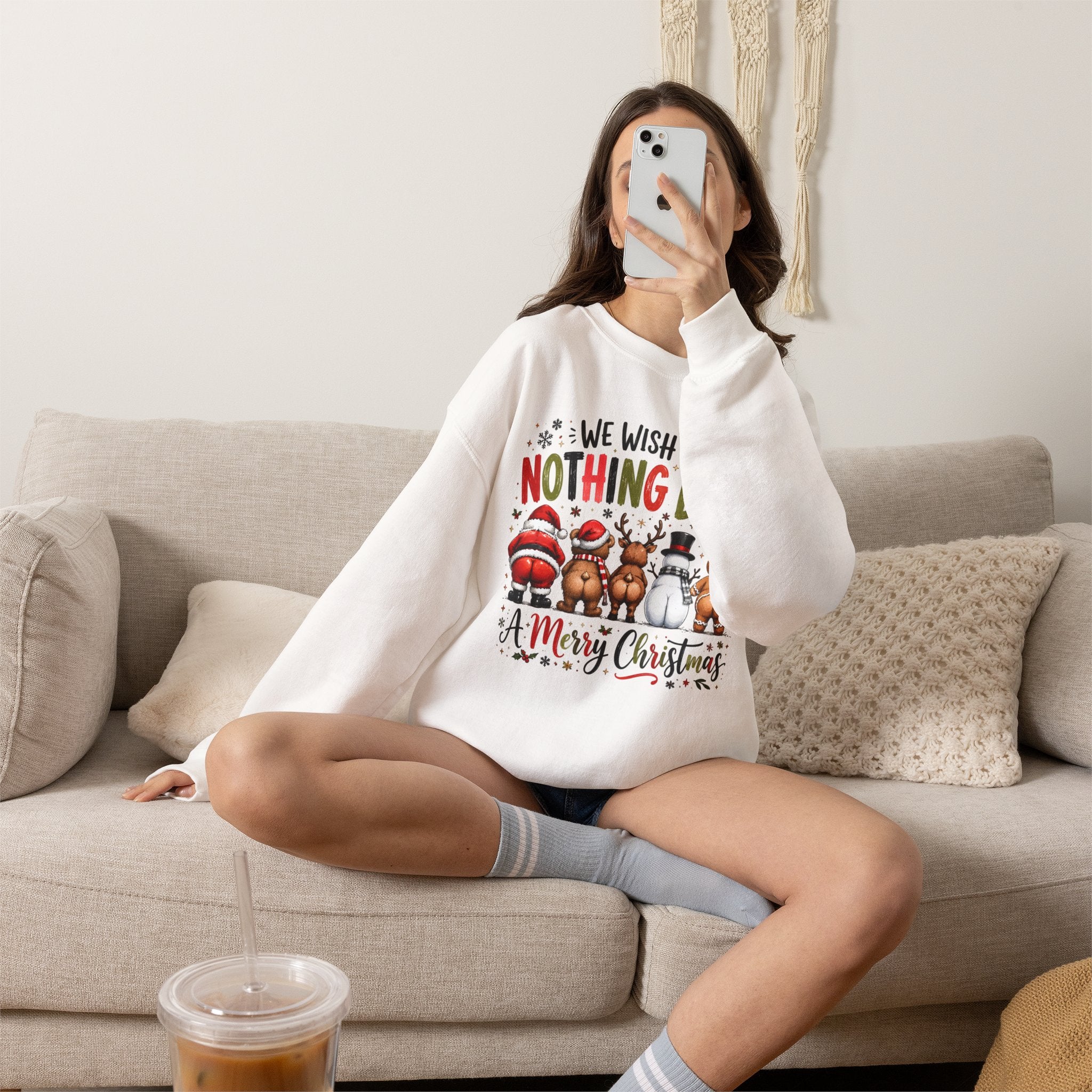 We Wish You Nothing But a Merry Christmas Crewneck Sweatshirt