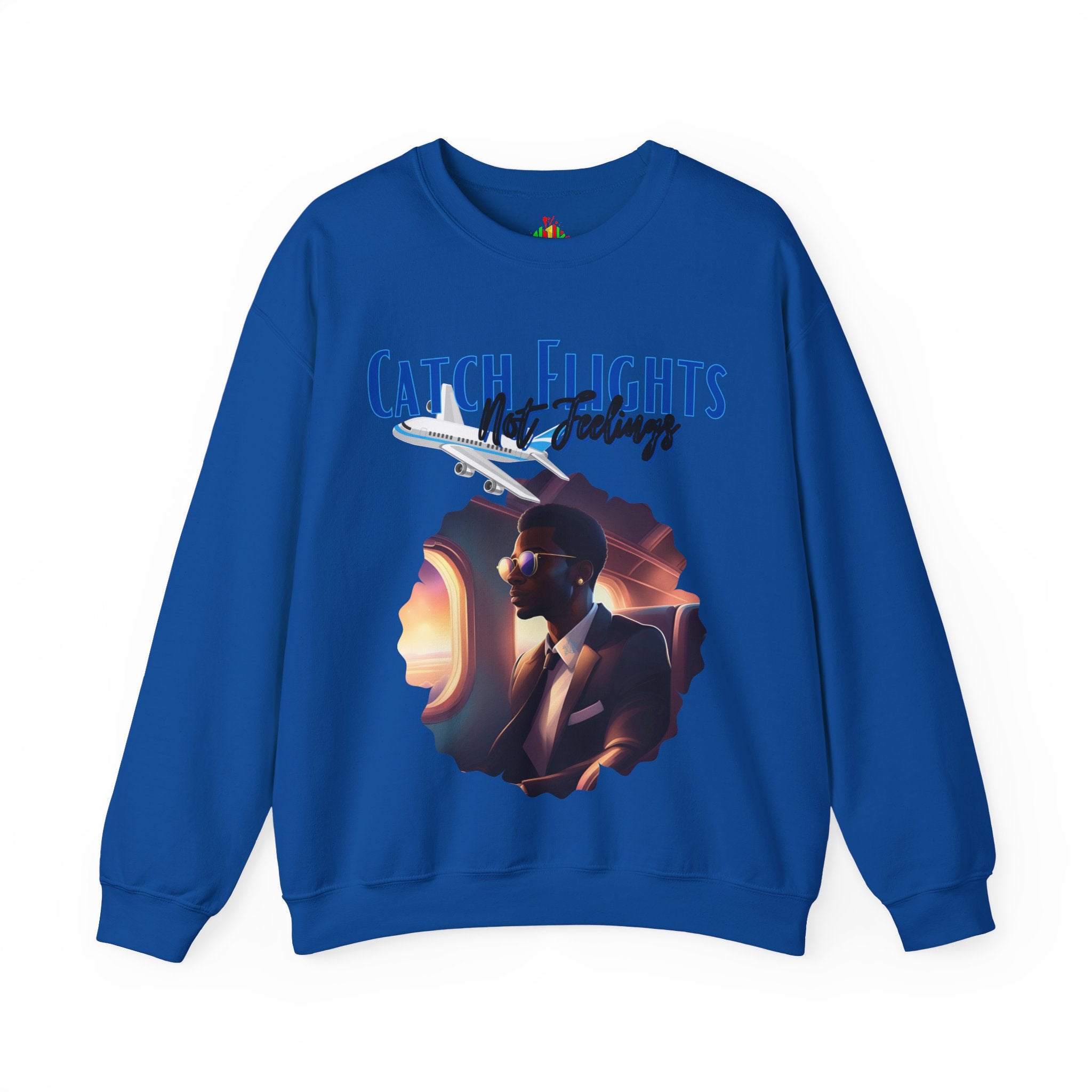 Catch flights not feelings Unisex Heavy Blend™ Crewneck Sweatshirt