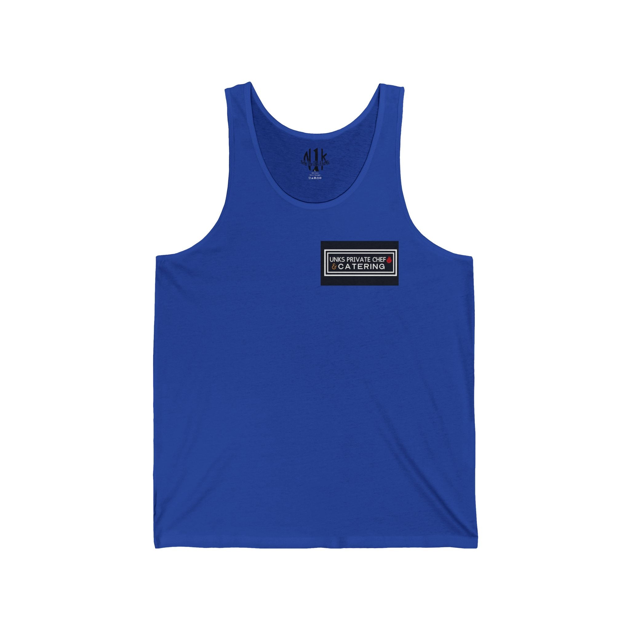 Unks Catering Custom Chef Tank Top - Unisex Jersey Tank for Foodies, Summer Outings, BBQs, Gifts for Chefs, Private Catering Events
