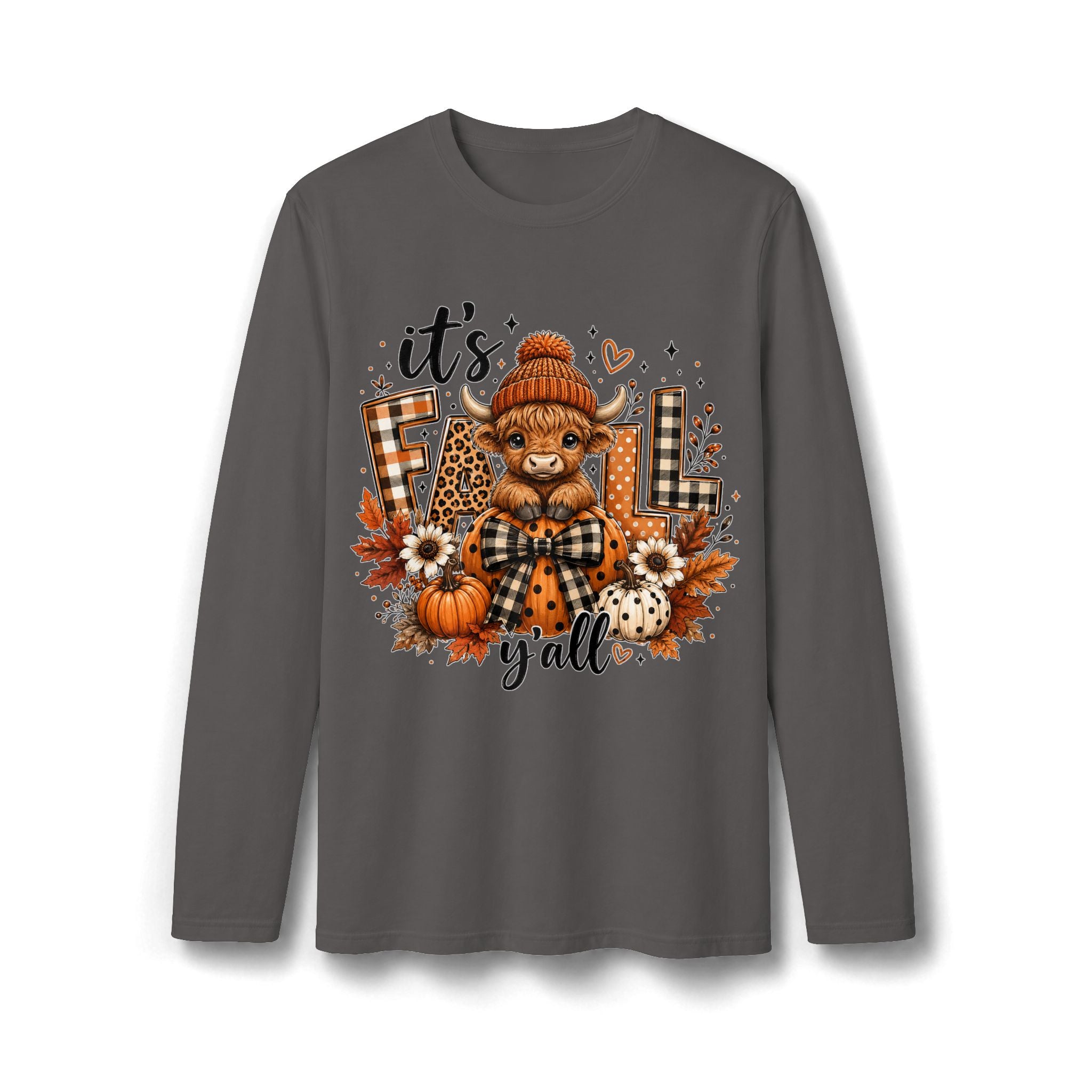 It’s Fall Gingerbread Bear Christmas Long Sleeve T-Shirt