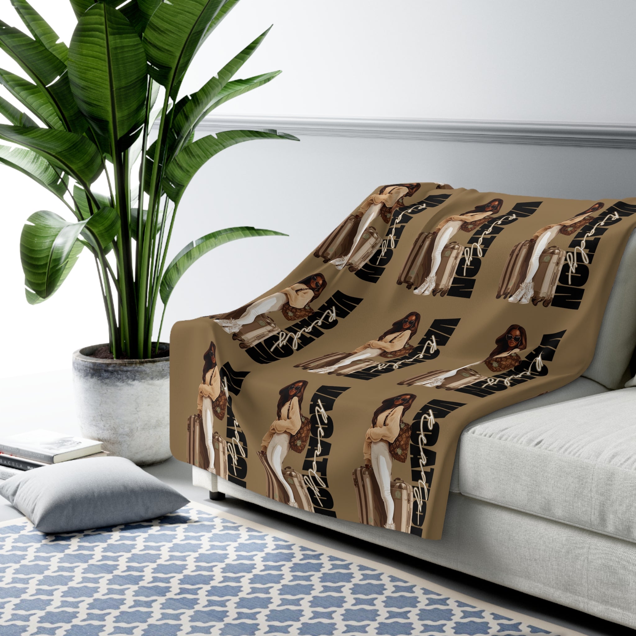 Vacation Ready Sherpa Fleece Blanket