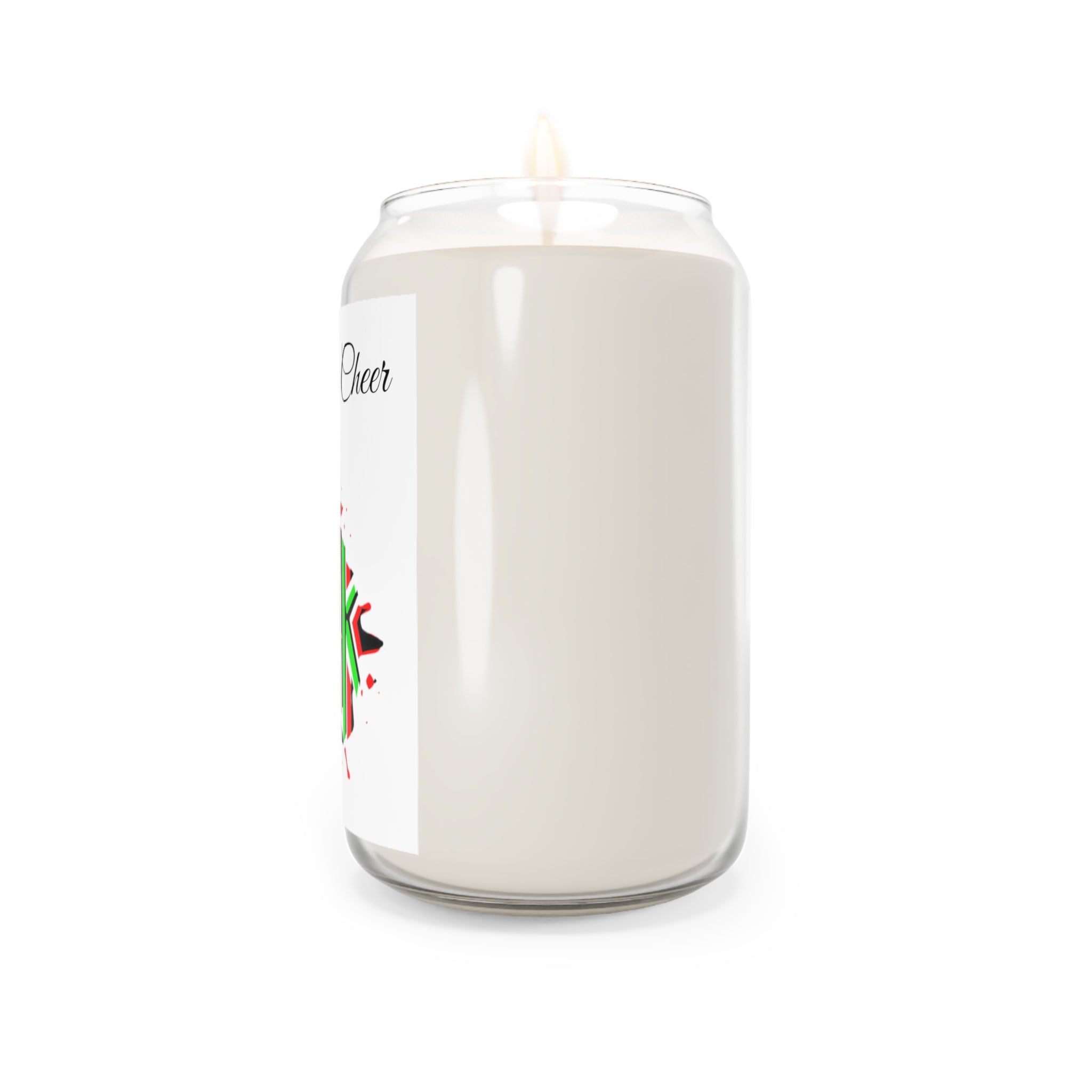 Holiday Cheer Scented Candle 13.75oz natural soy wax with cotton wick and 70-80 hours burn time