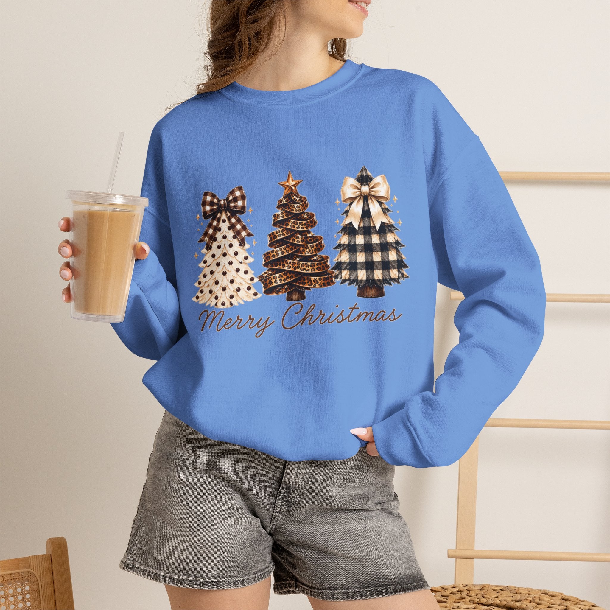 Merry Christmas Christmas Tree Crewneck Sweatshirt