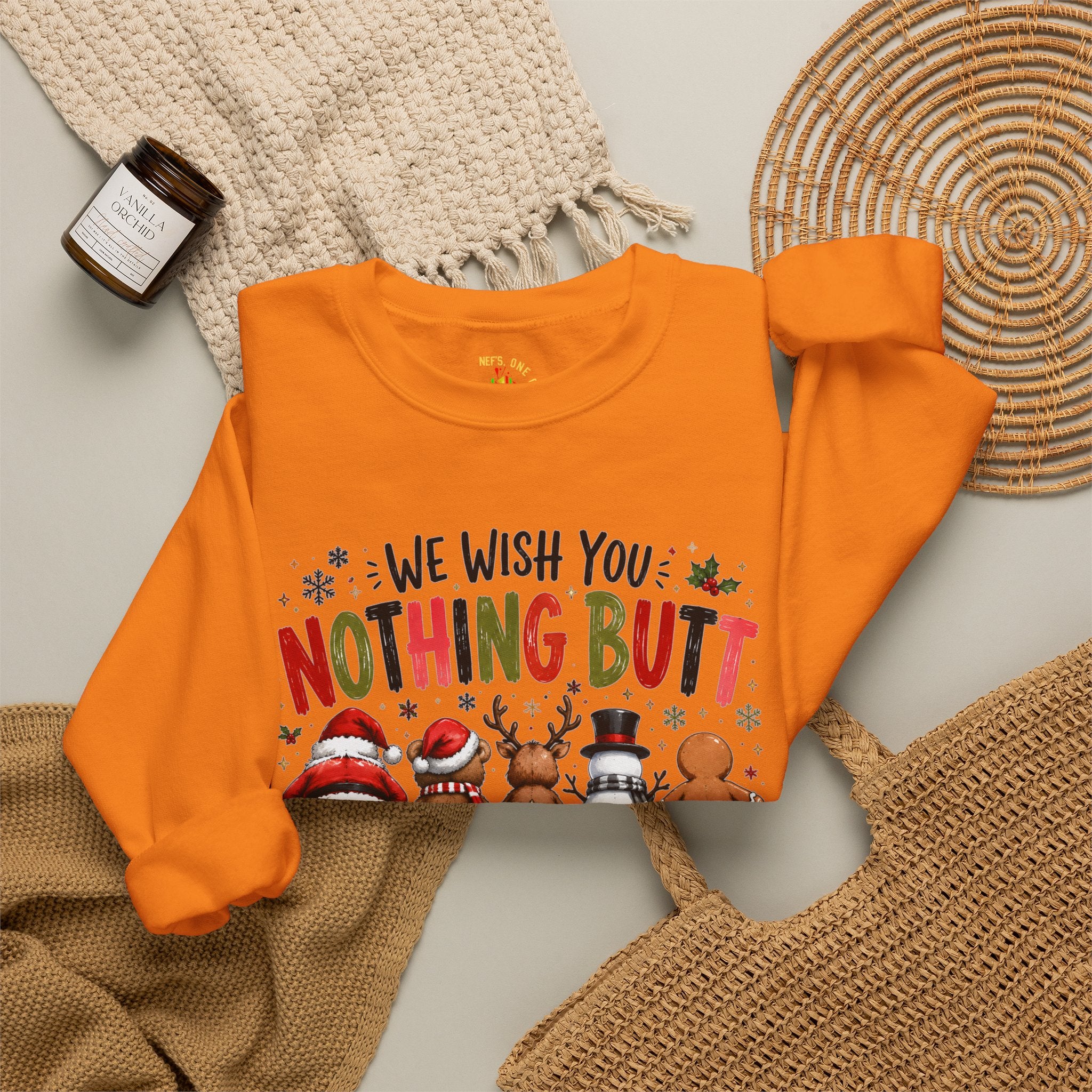 We Wish You Nothing But a Merry Christmas Crewneck Sweatshirt
