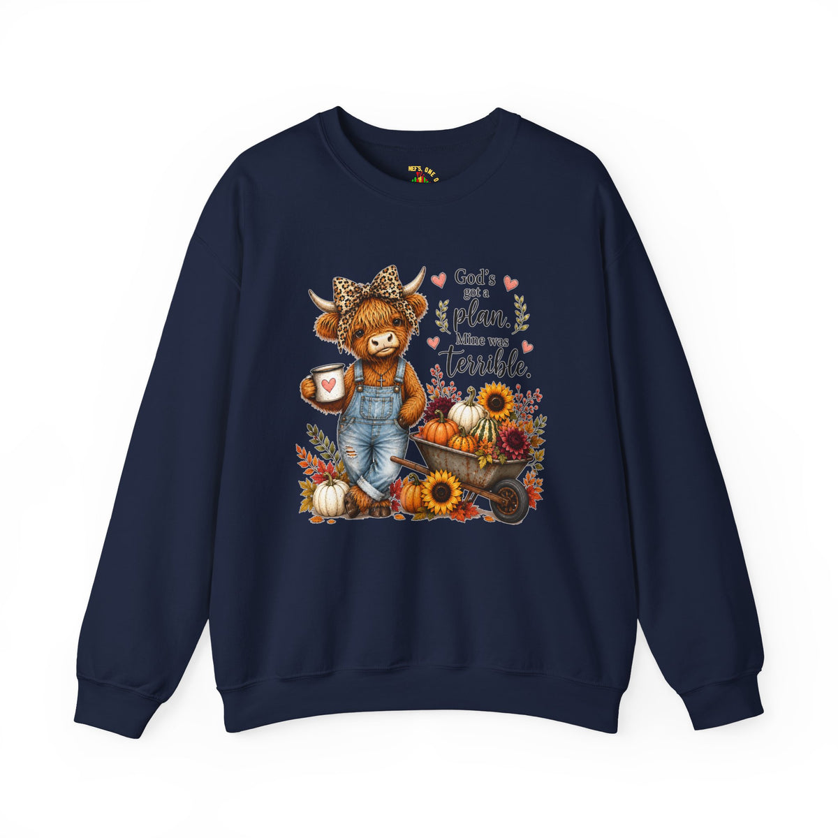 God’s Plan, Mine Was Terrible Bear Fall Crewneck Sweatshirt