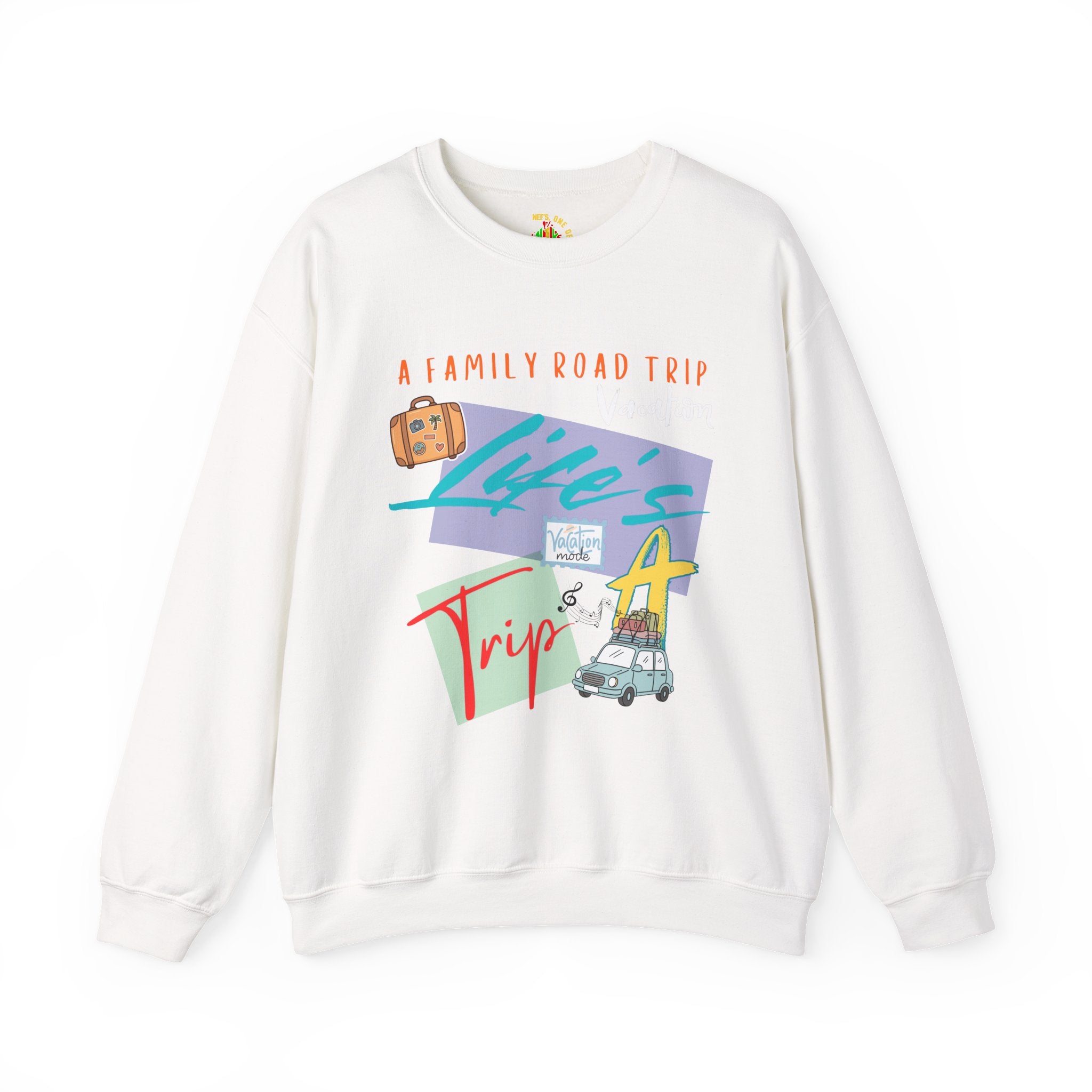 Road Trip T-Shirt — "Life's a Trip" Retro (Enter Family Name) on Back Travel Graphic