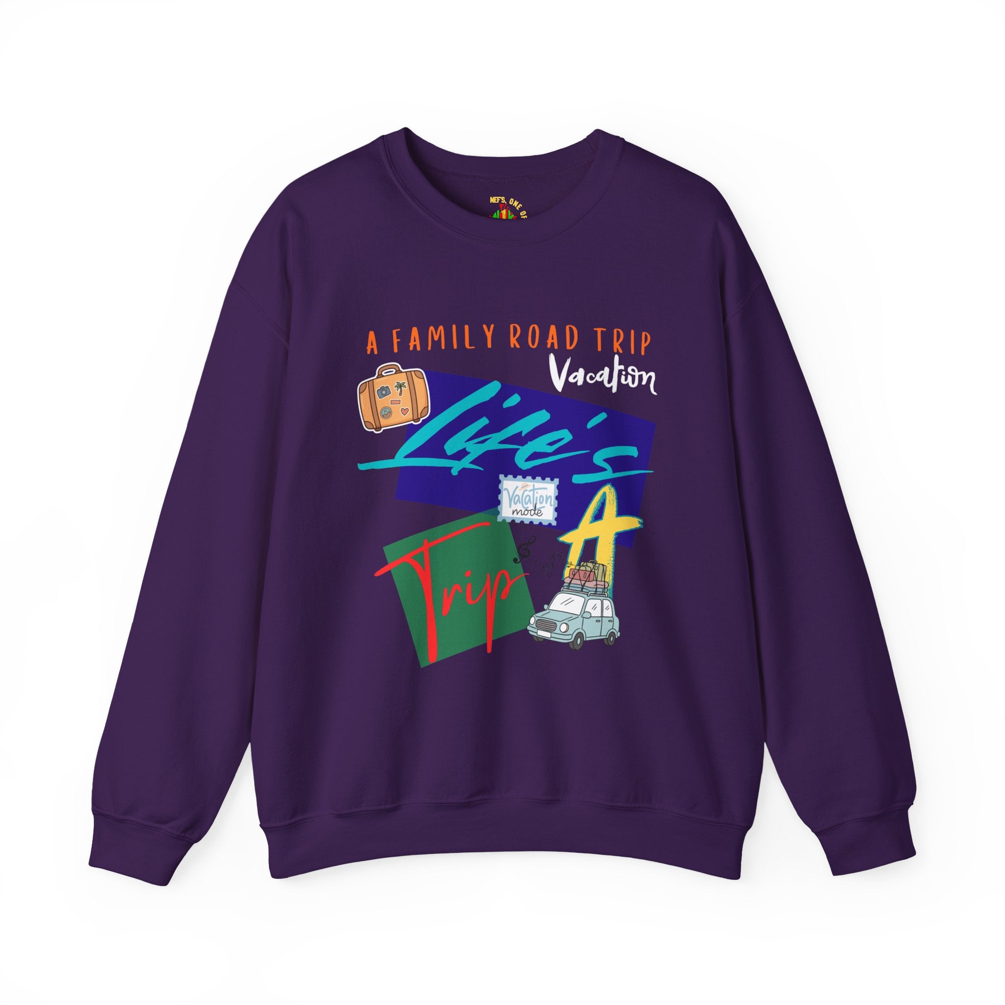 Road Trip T-Shirt — "Life's a Trip" Retro (Enter Family Name) on Back Travel Graphic