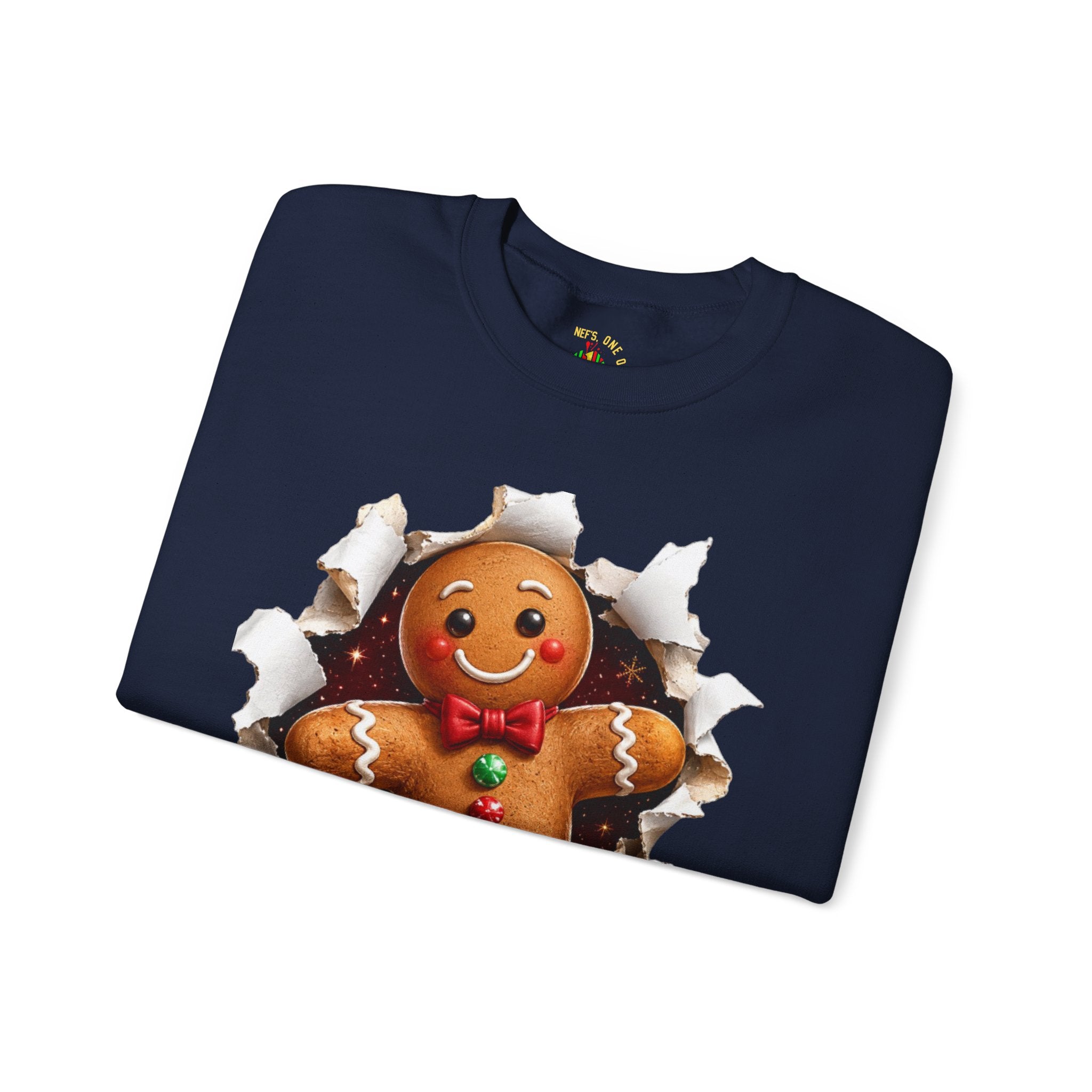Gingerbread Man Christmas Crewneck Sweatshirt