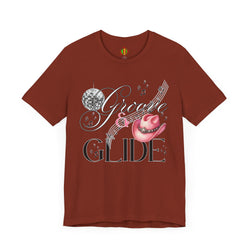 Groovy Glide Unisex Jersey Tee - Fun Retro Music Vibes