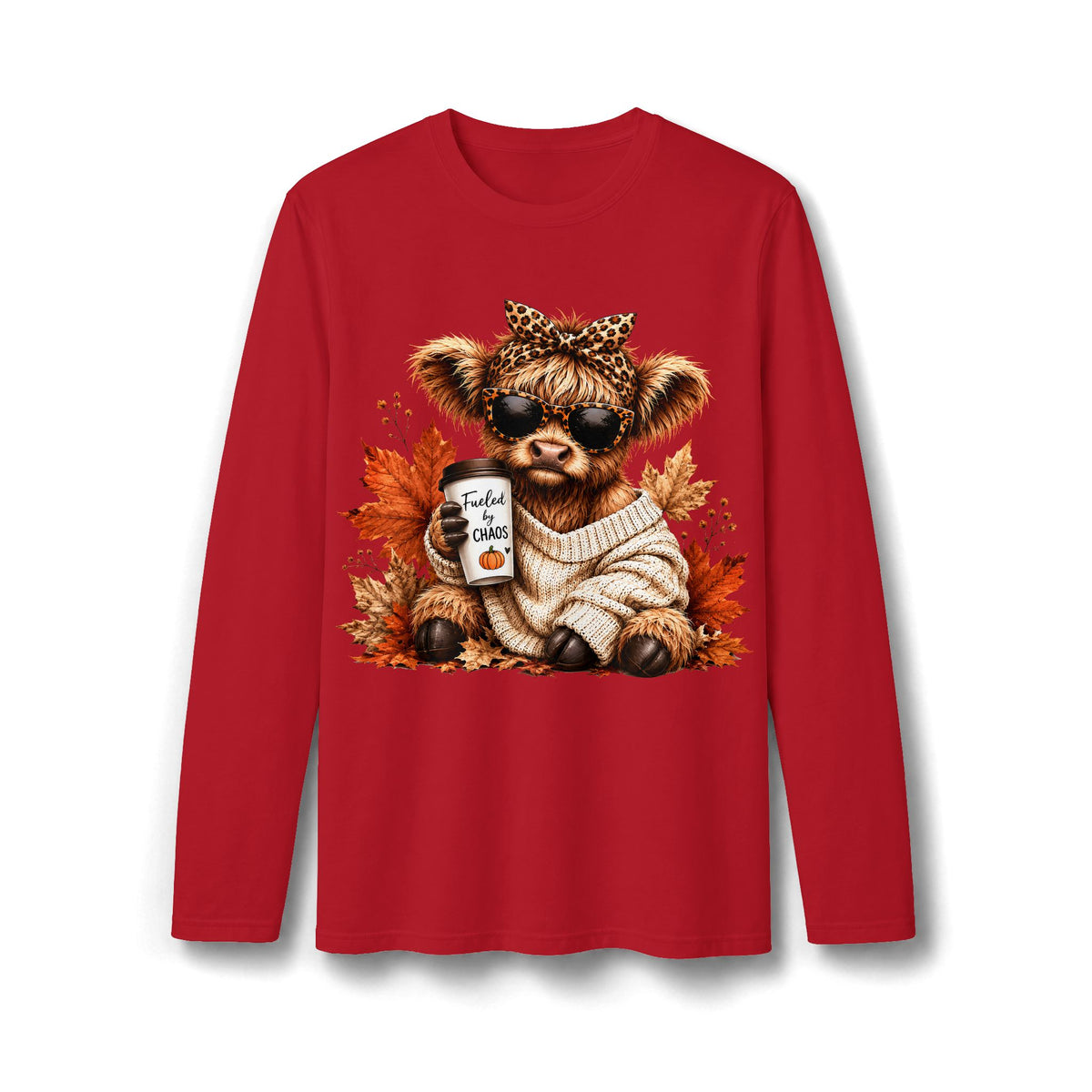 Cozy Christmas Bear and Reindeer Long Sleeve T-Shirt