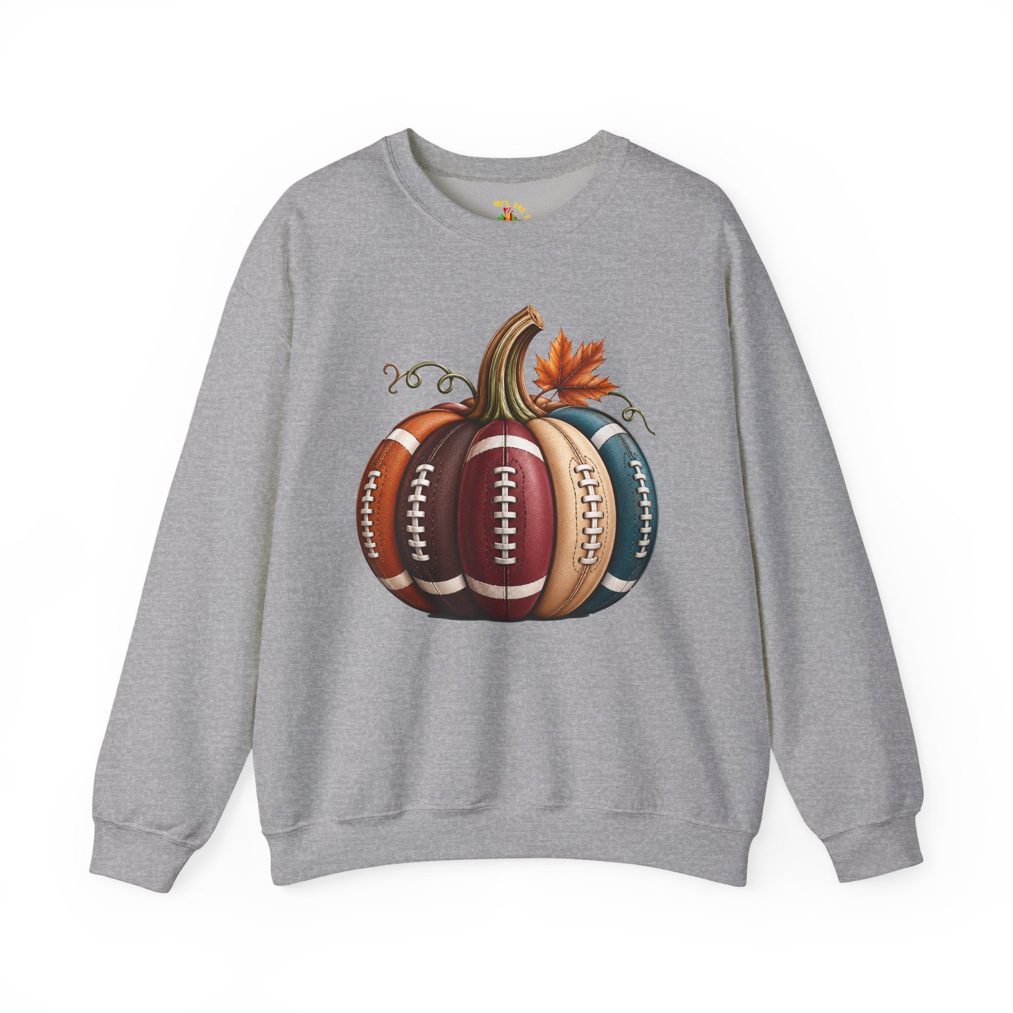 Fall Football Pumpkin Crewneck Sweatshirt