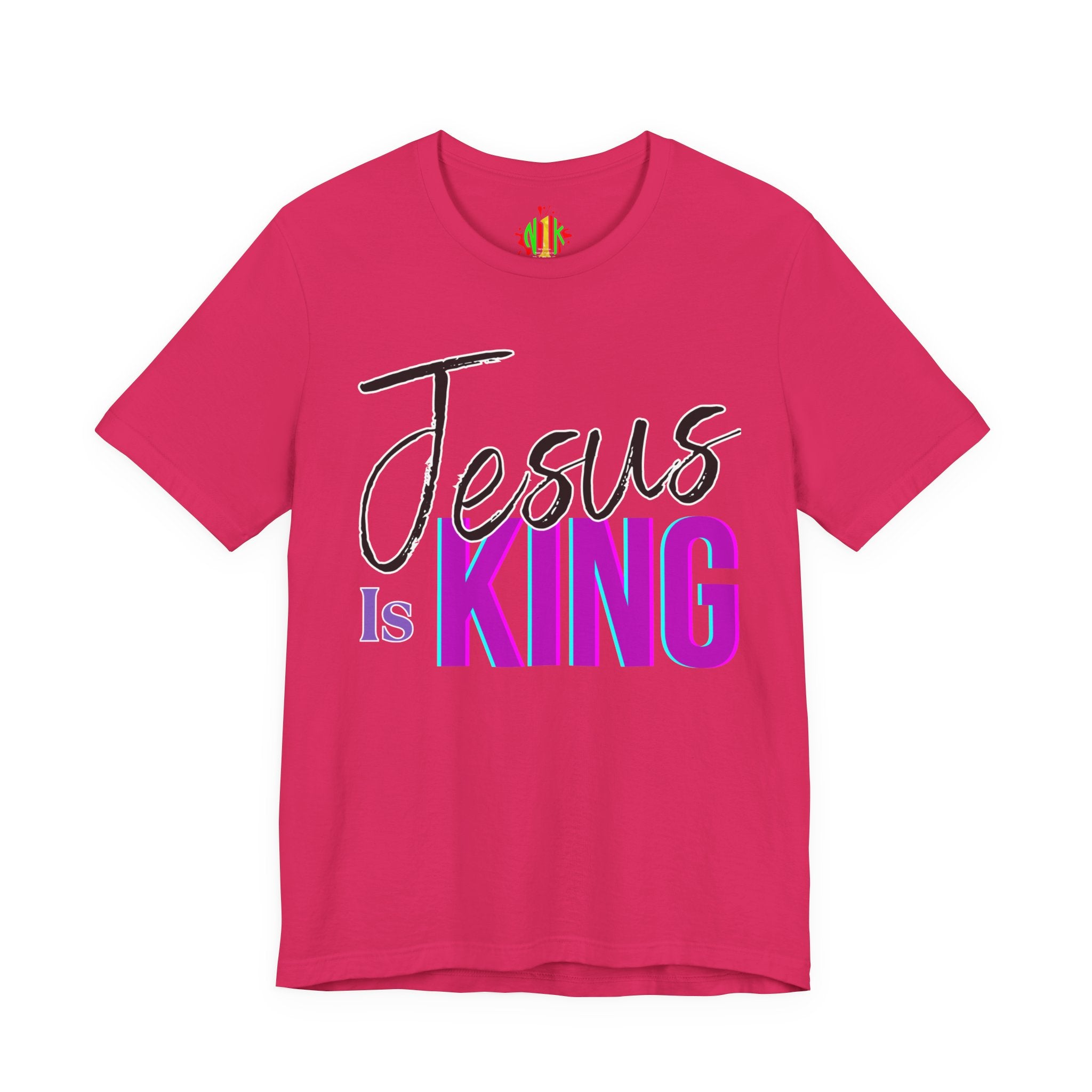 Faith-Inspired Unisex Tee | Jesus Is King Graphic T-Shirt, Christian AT-ShirtJesus Is King