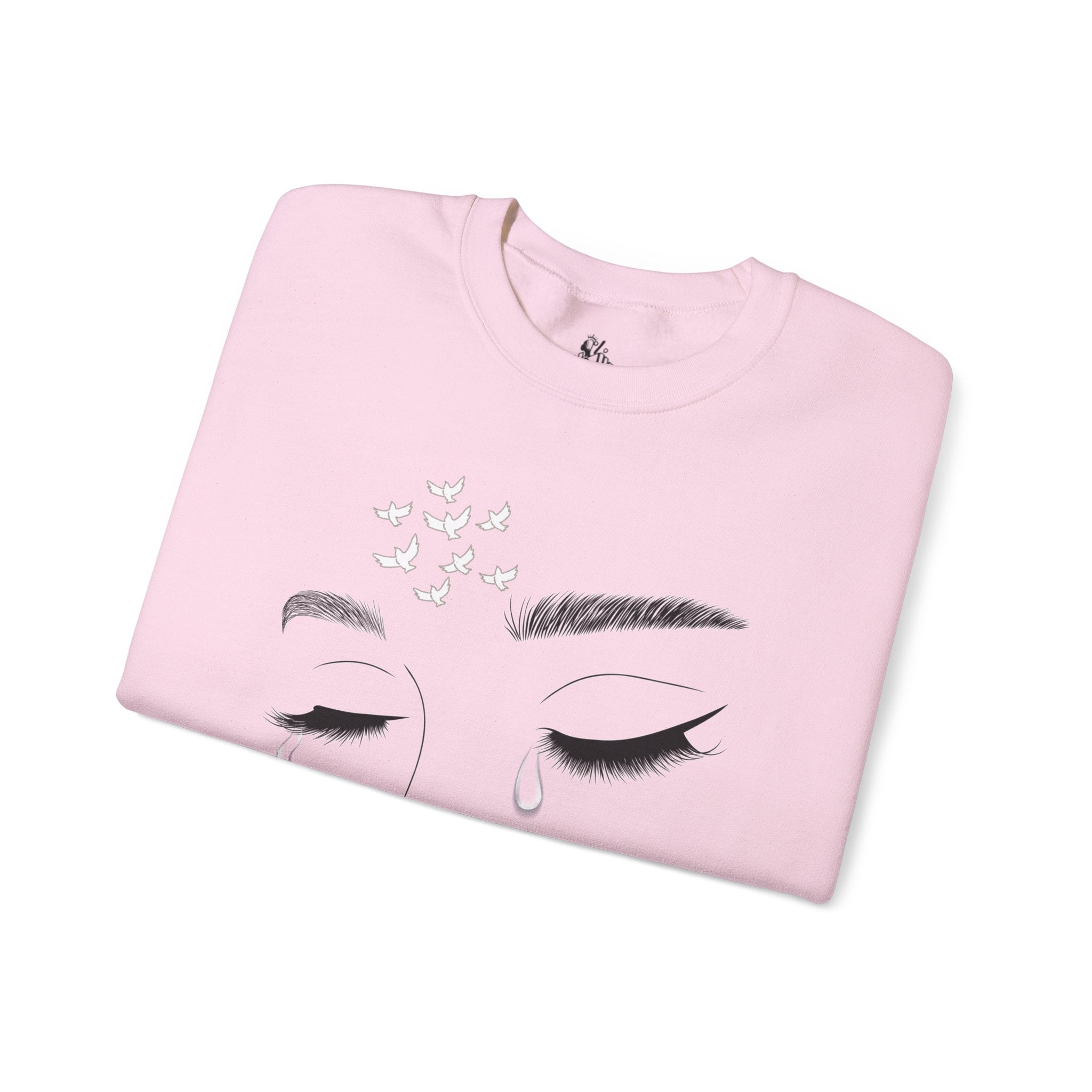 Tearful Eyes Crewneck Sweatshirt — Remember To Remember To Never Forget'