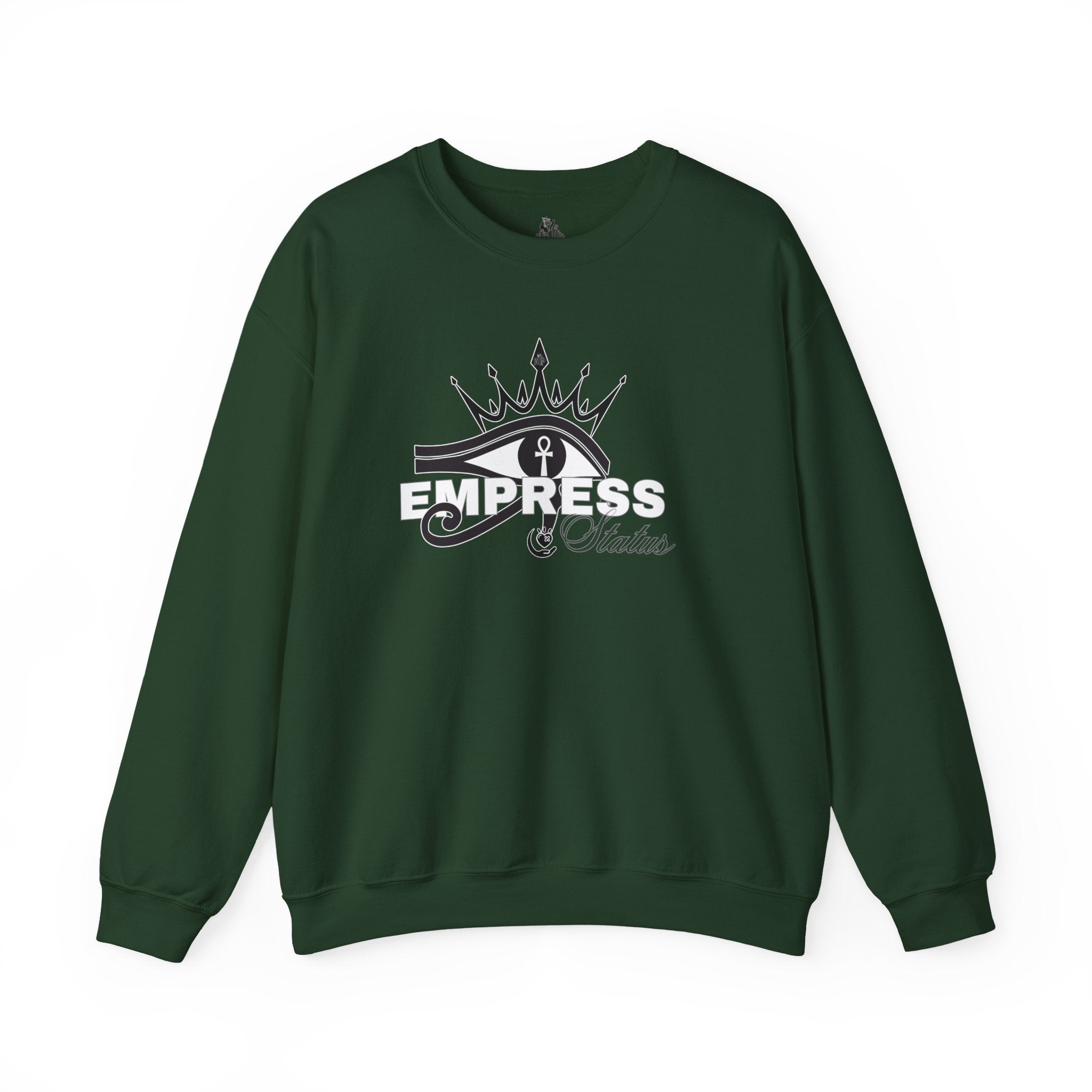 Eye of Horus Crown Empress Sweatshirt — Egyptian Protective Symbol Tee