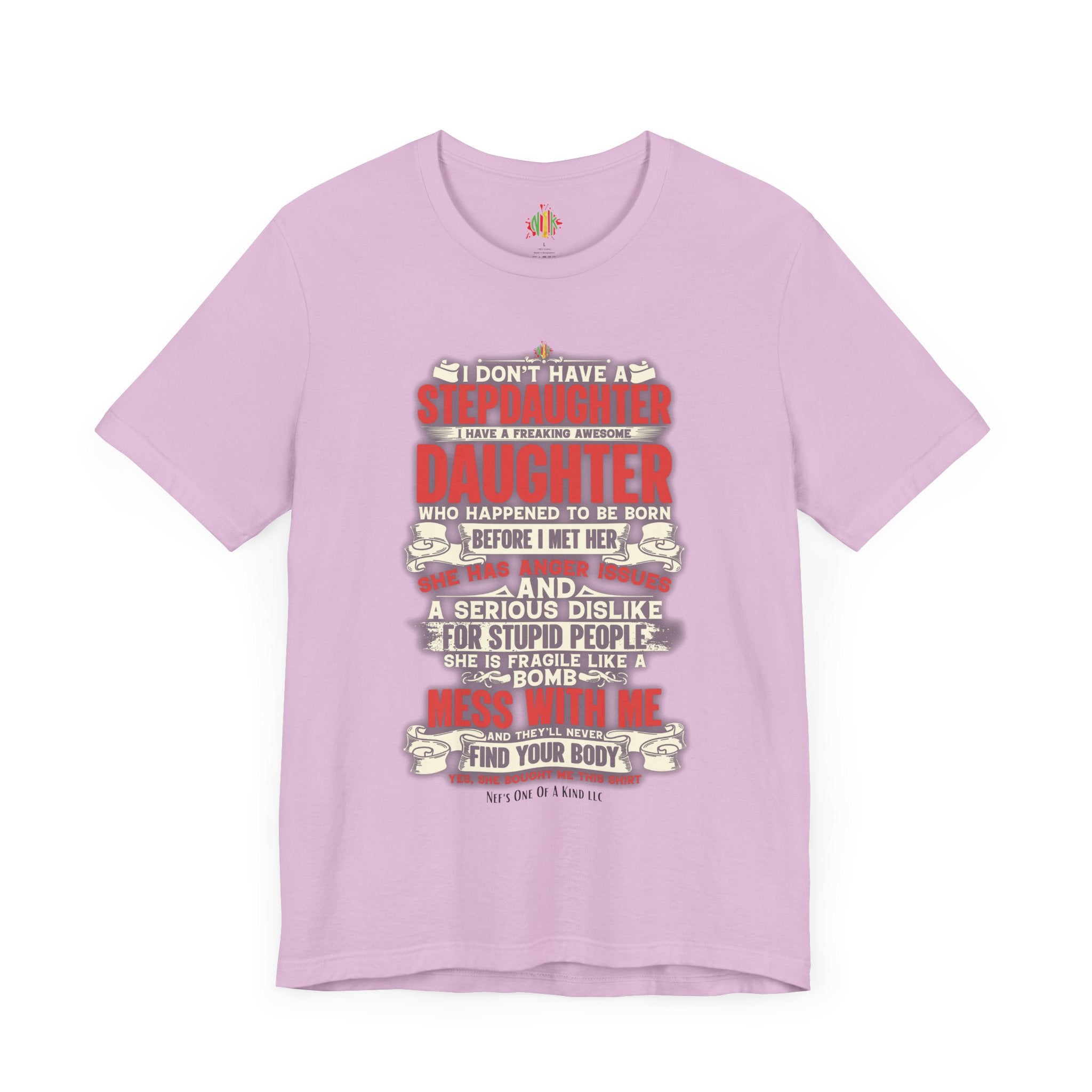 The love of a stepdaughter from a Stepfather Short Sleeve Tee
