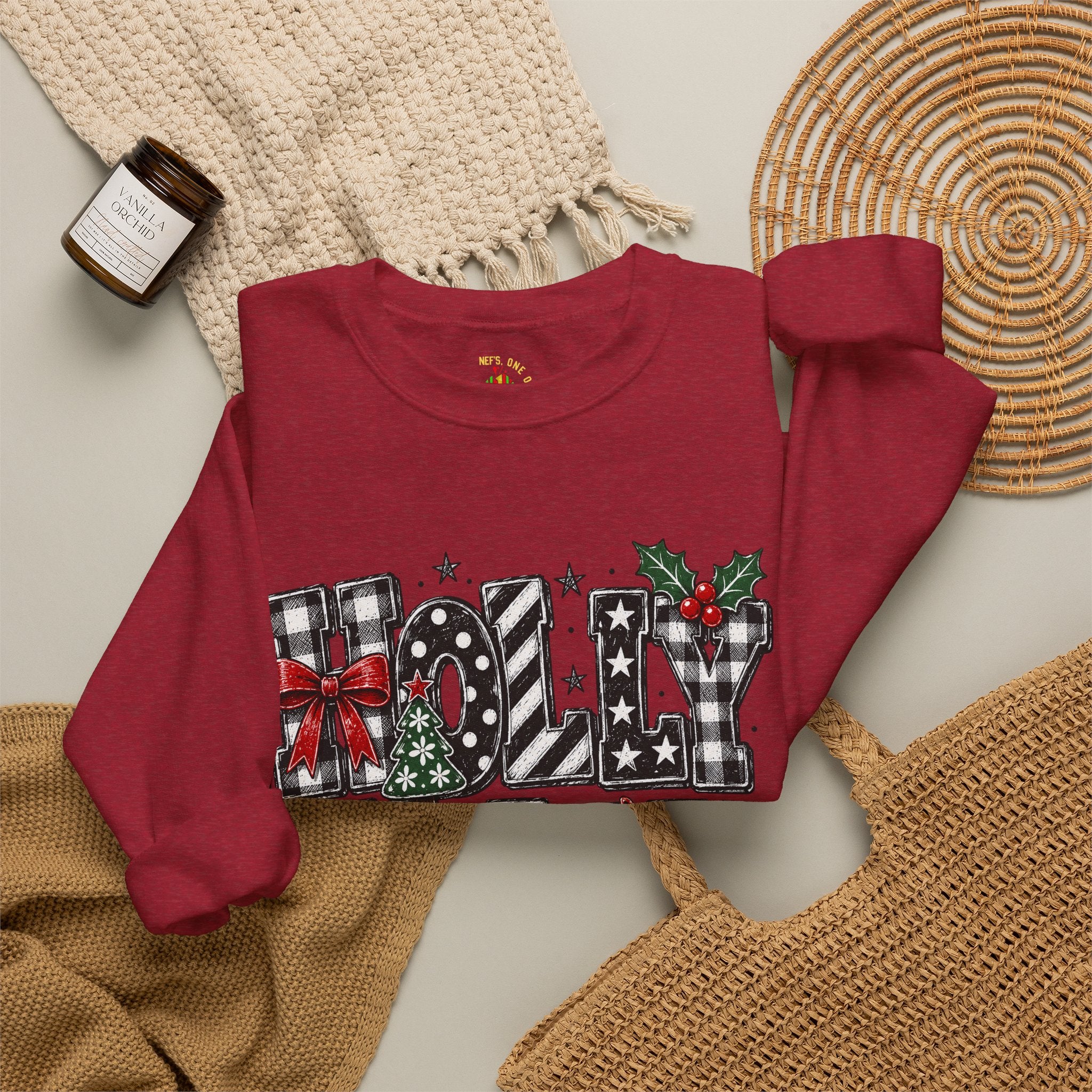 Merry Noel Christmas Reindeer Crewneck Sweatshirt